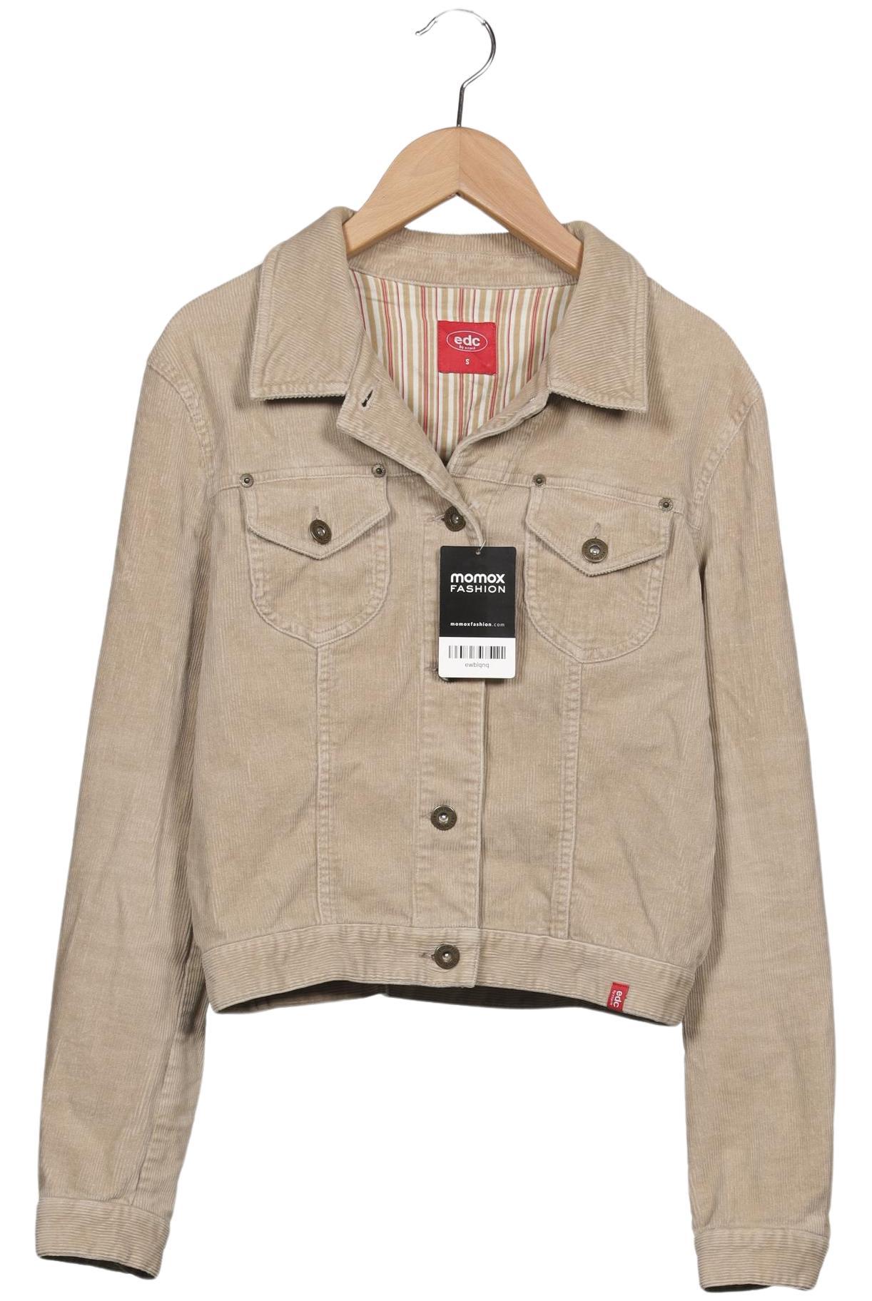 

edc by Esprit Damen Jacke, beige, Gr. 36