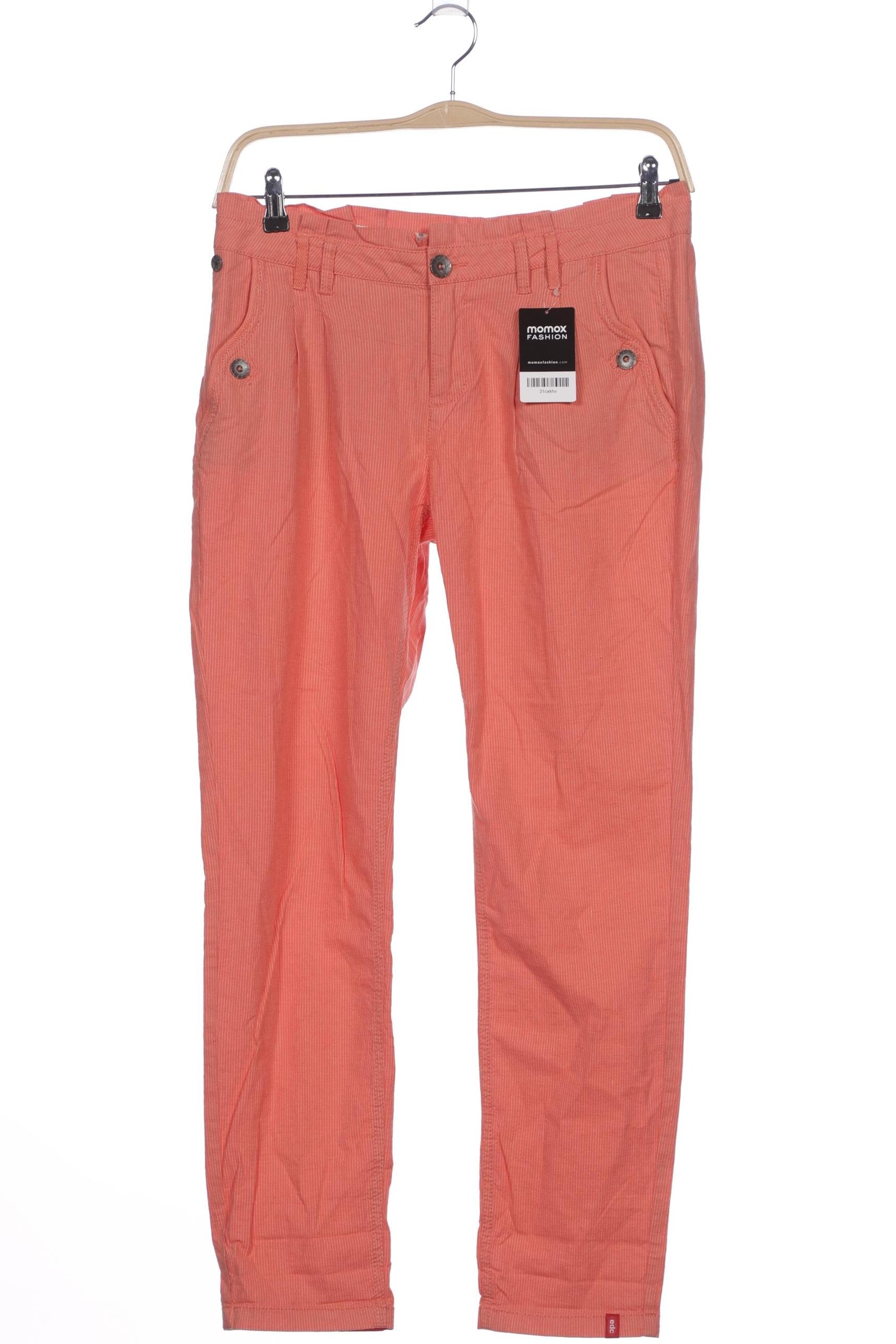 

edc by Esprit Damen Stoffhose, orange, Gr. 38