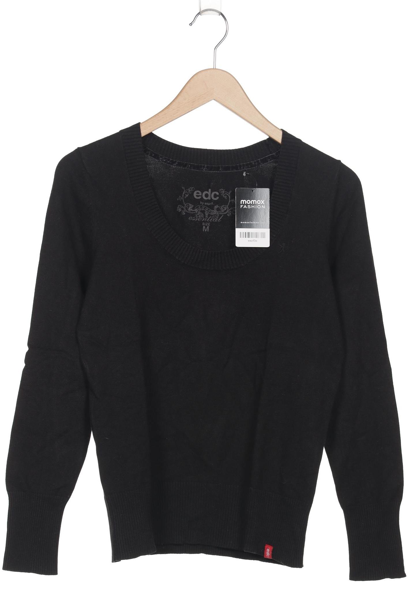 

edc by Esprit Damen Pullover, schwarz, Gr. 38