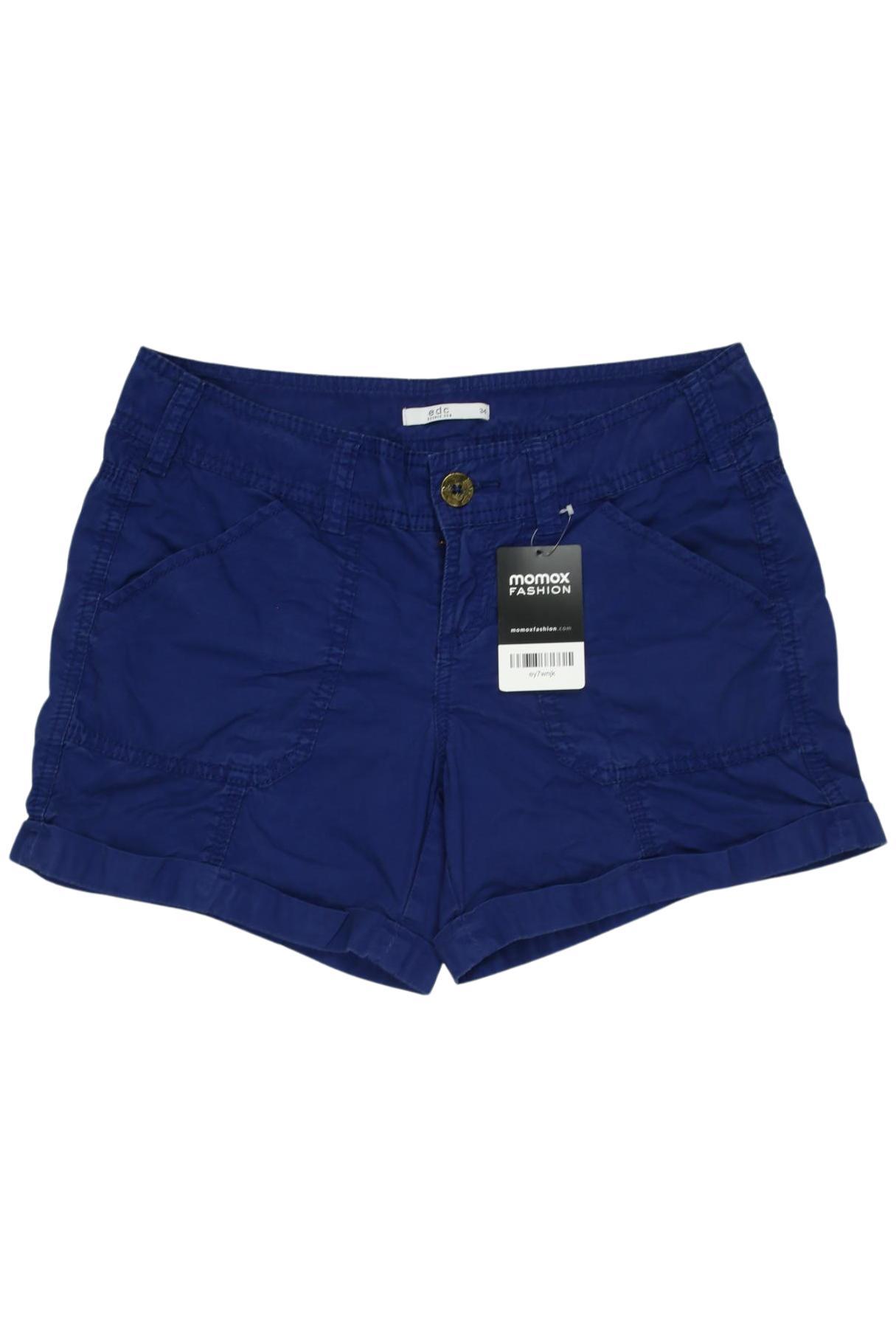 

edc by Esprit Damen Shorts, blau, Gr. 34