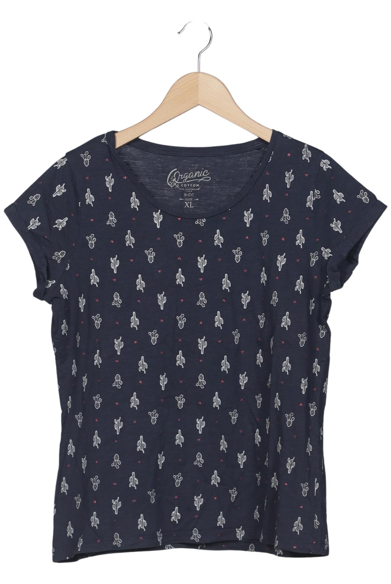 

edc by Esprit Damen T-Shirt, marineblau, Gr. 44