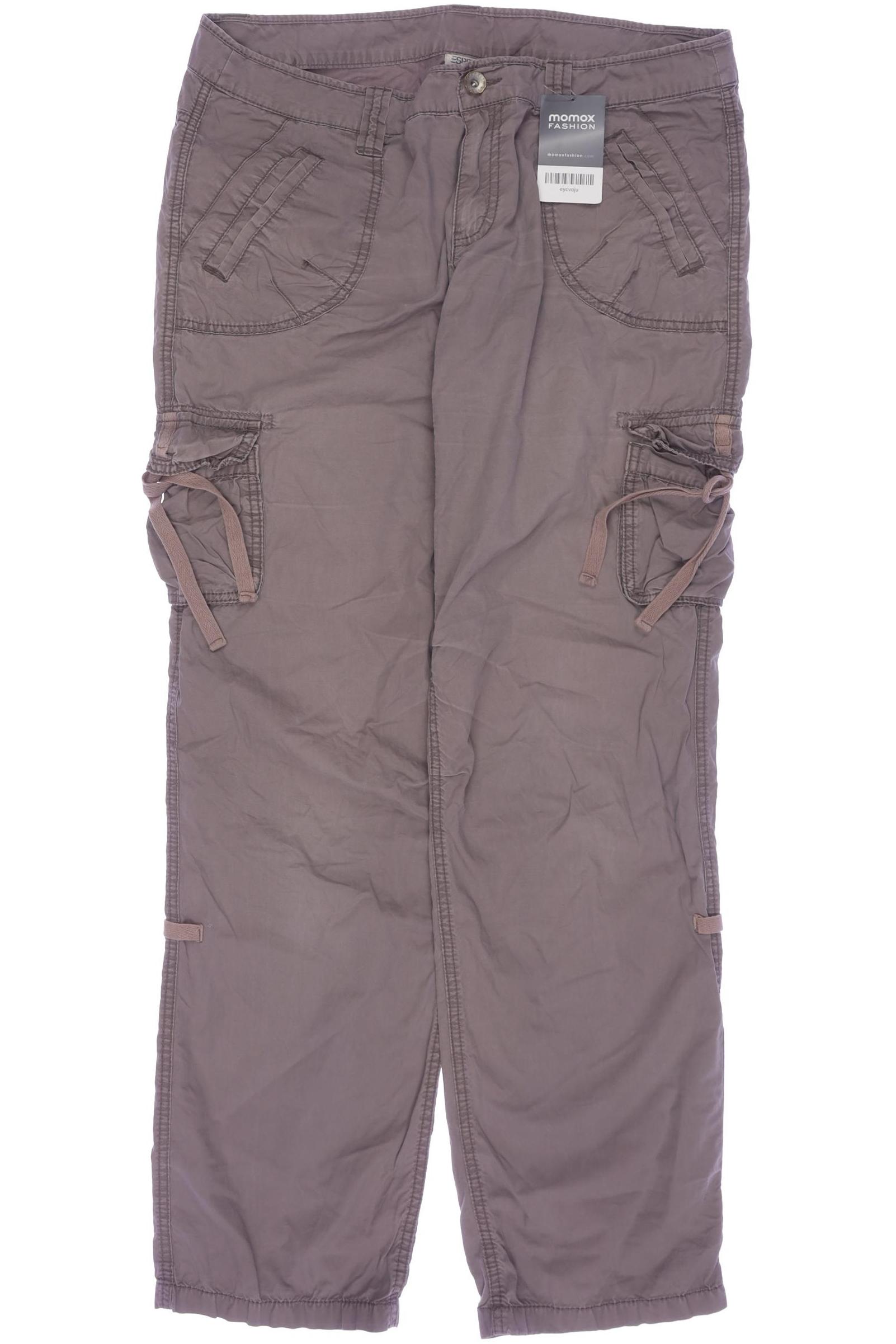 

edc by Esprit Damen Stoffhose, grau, Gr. 38
