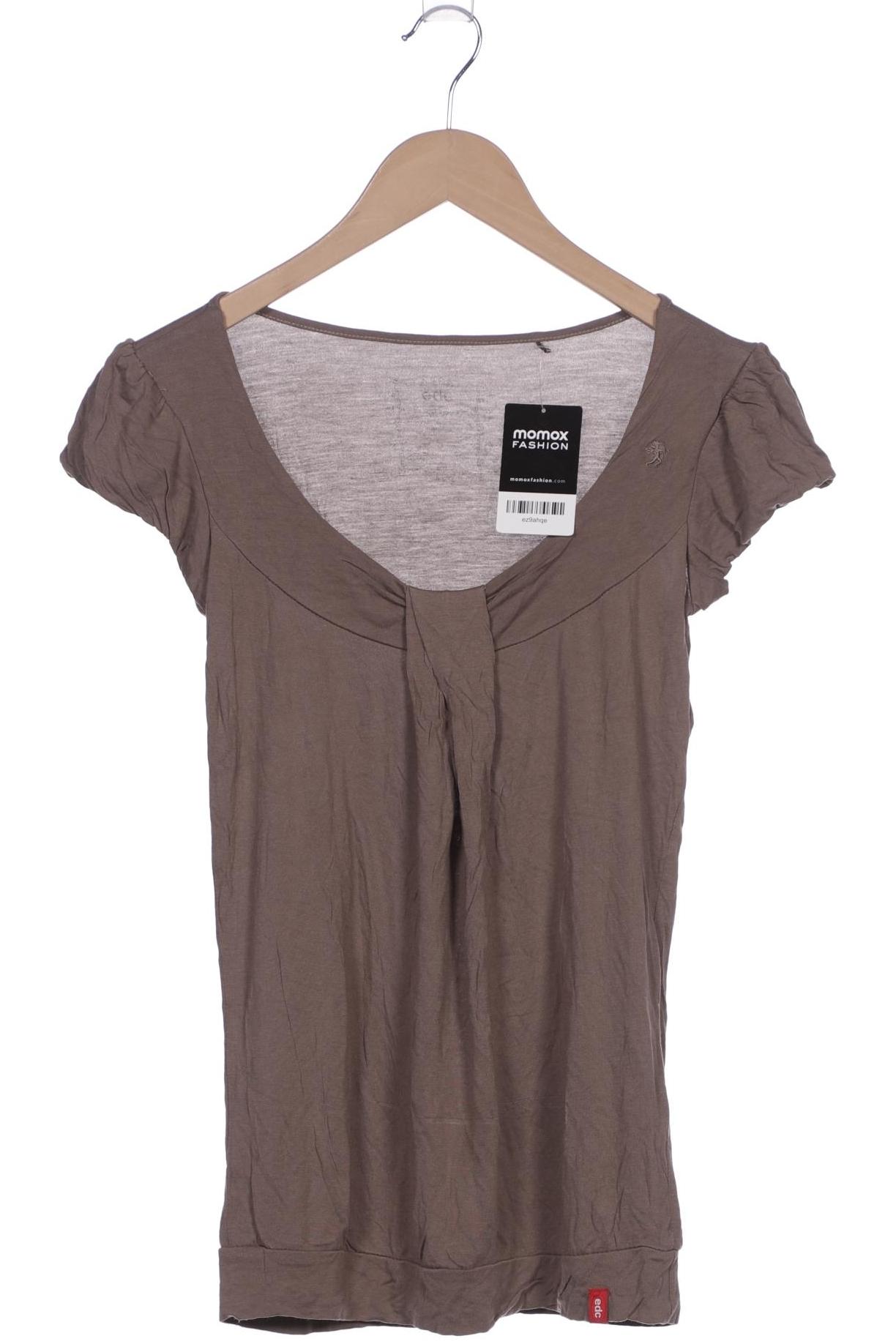 

edc by Esprit Damen T-Shirt, braun, Gr. 36