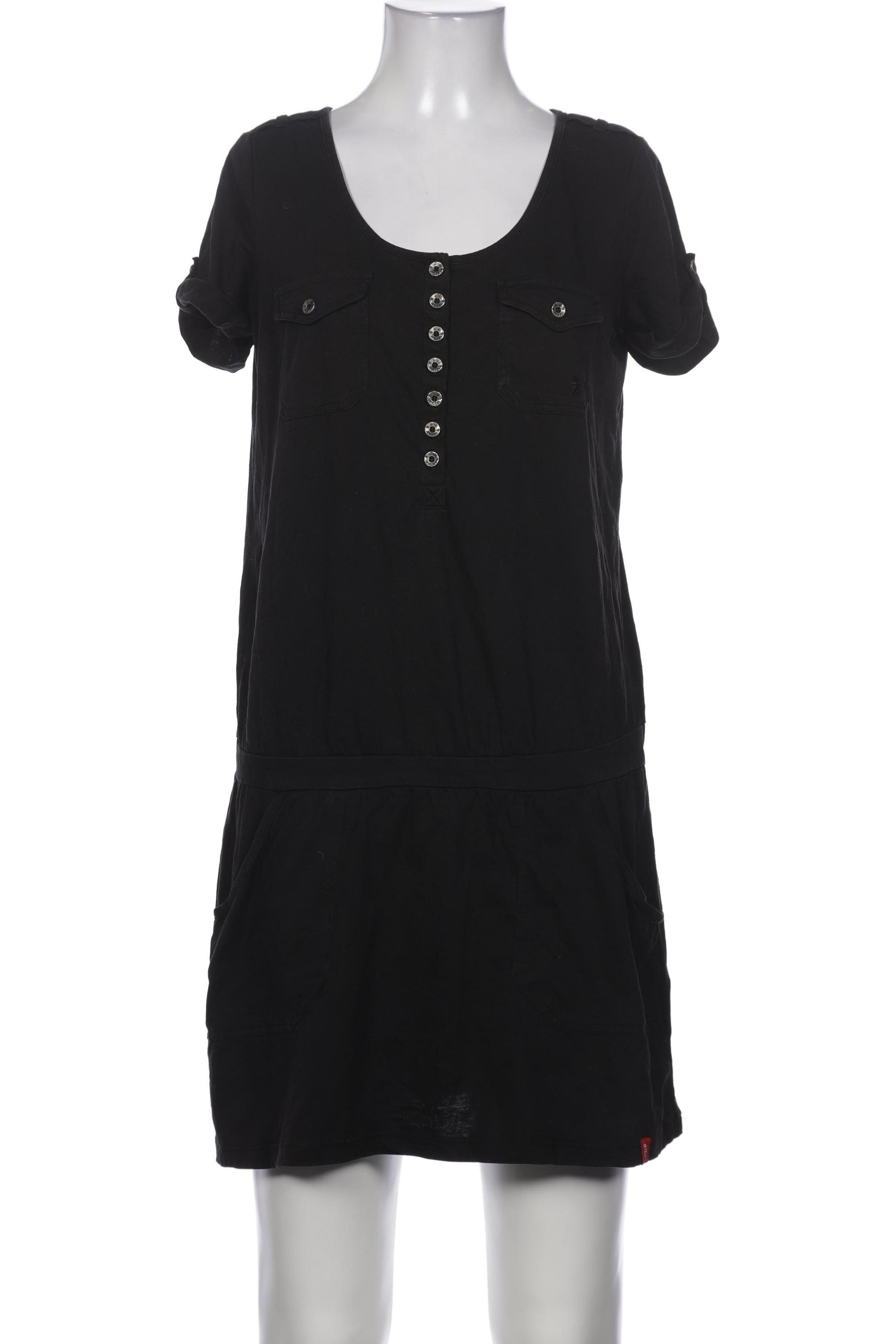 

edc by Esprit Damen Kleid, schwarz, Gr. 38