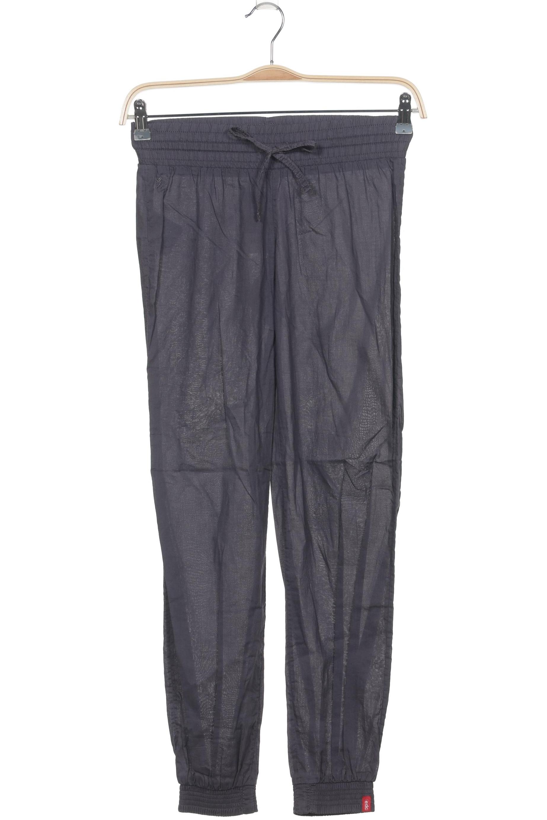 

edc by Esprit Damen Stoffhose, grau, Gr. 32