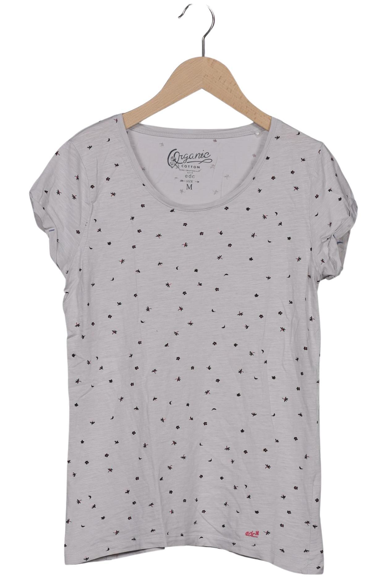 

edc by Esprit Damen T-Shirt, grau, Gr. 38