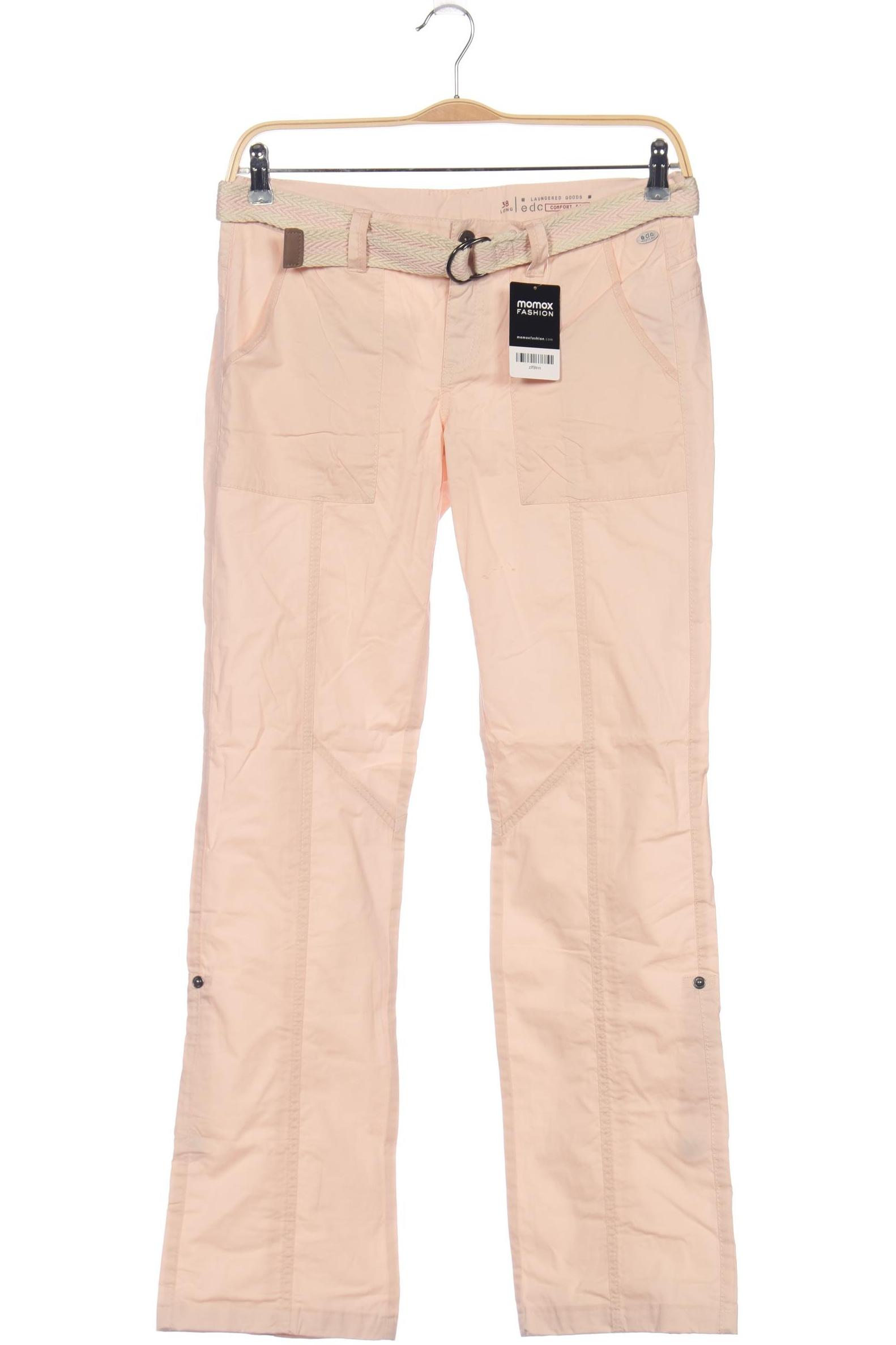 

edc by Esprit Damen Stoffhose, pink, Gr. 38