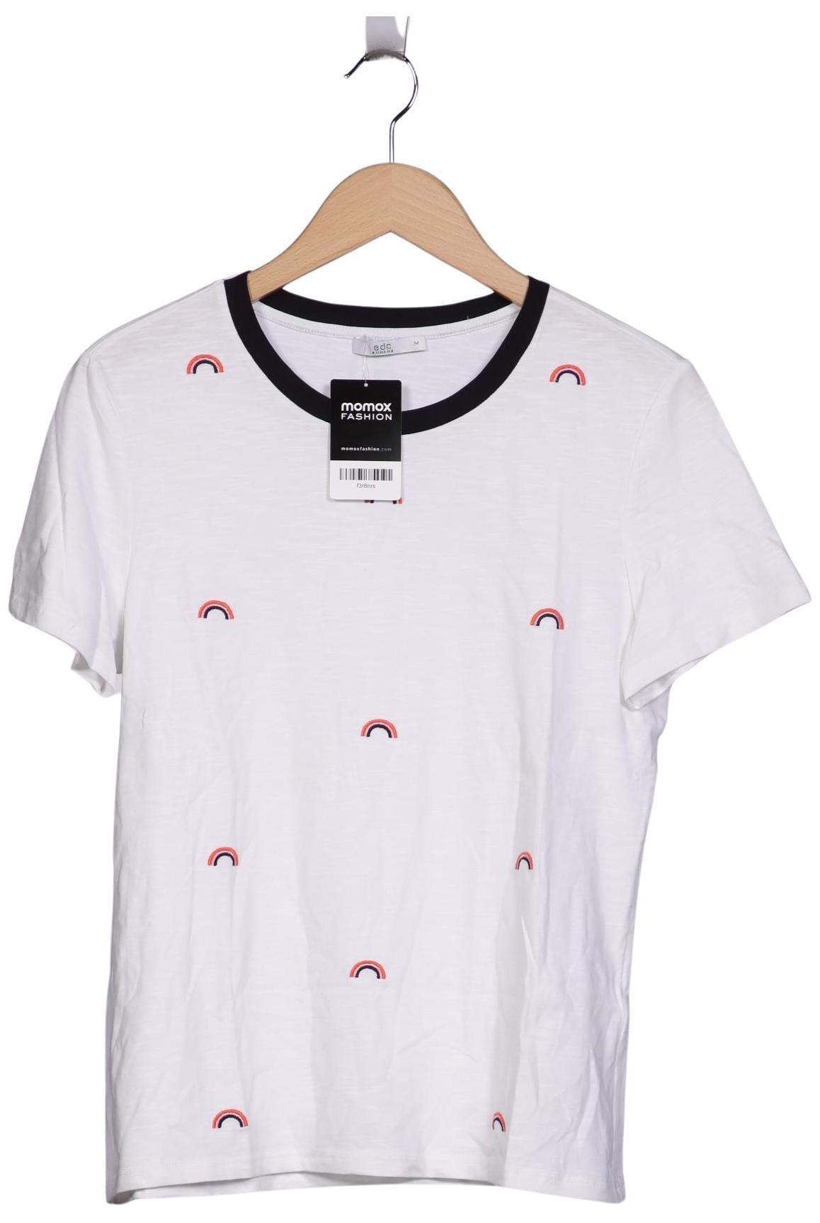 

edc by Esprit Damen T-Shirt, weiß, Gr. 38