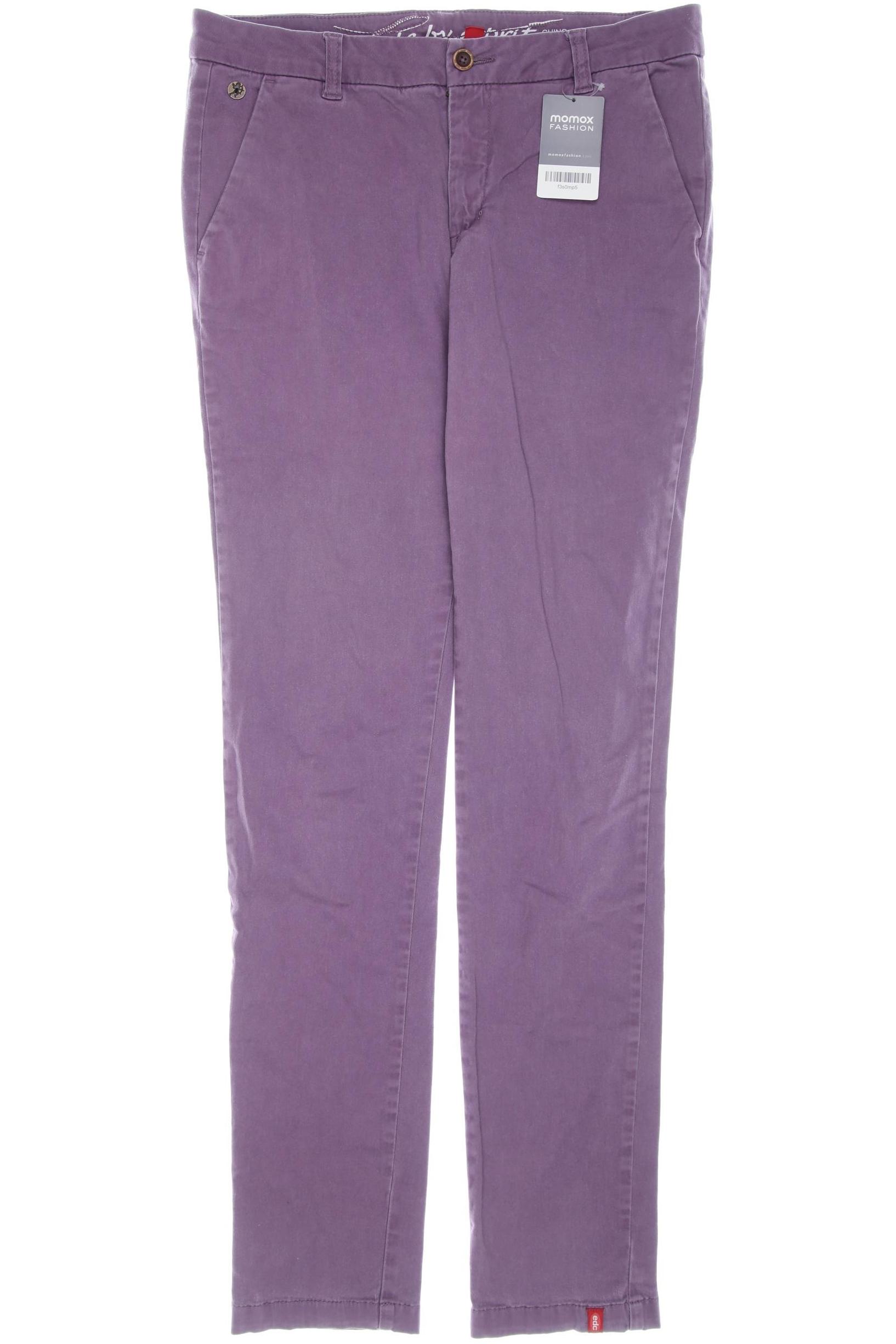

edc by Esprit Damen Stoffhose, flieder, Gr. 38