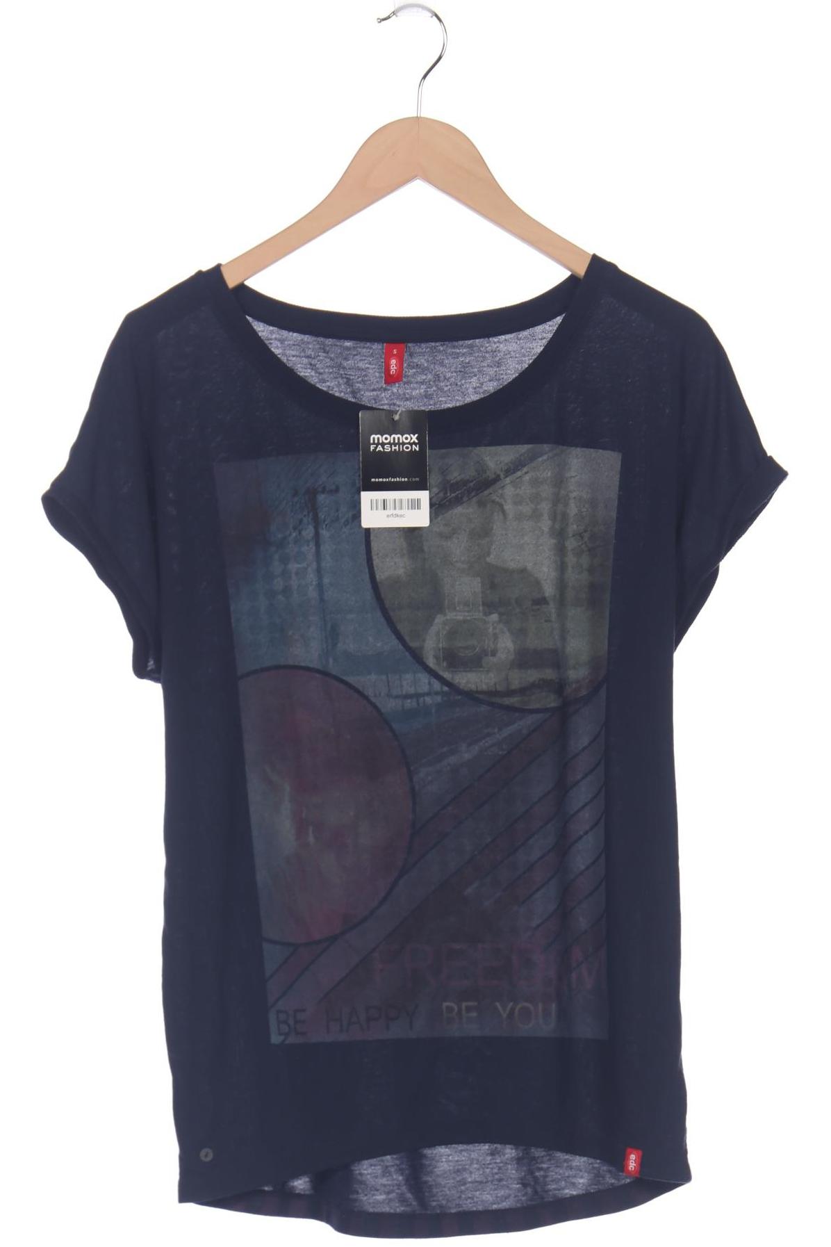 

edc by Esprit Damen T-Shirt, marineblau, Gr. 36