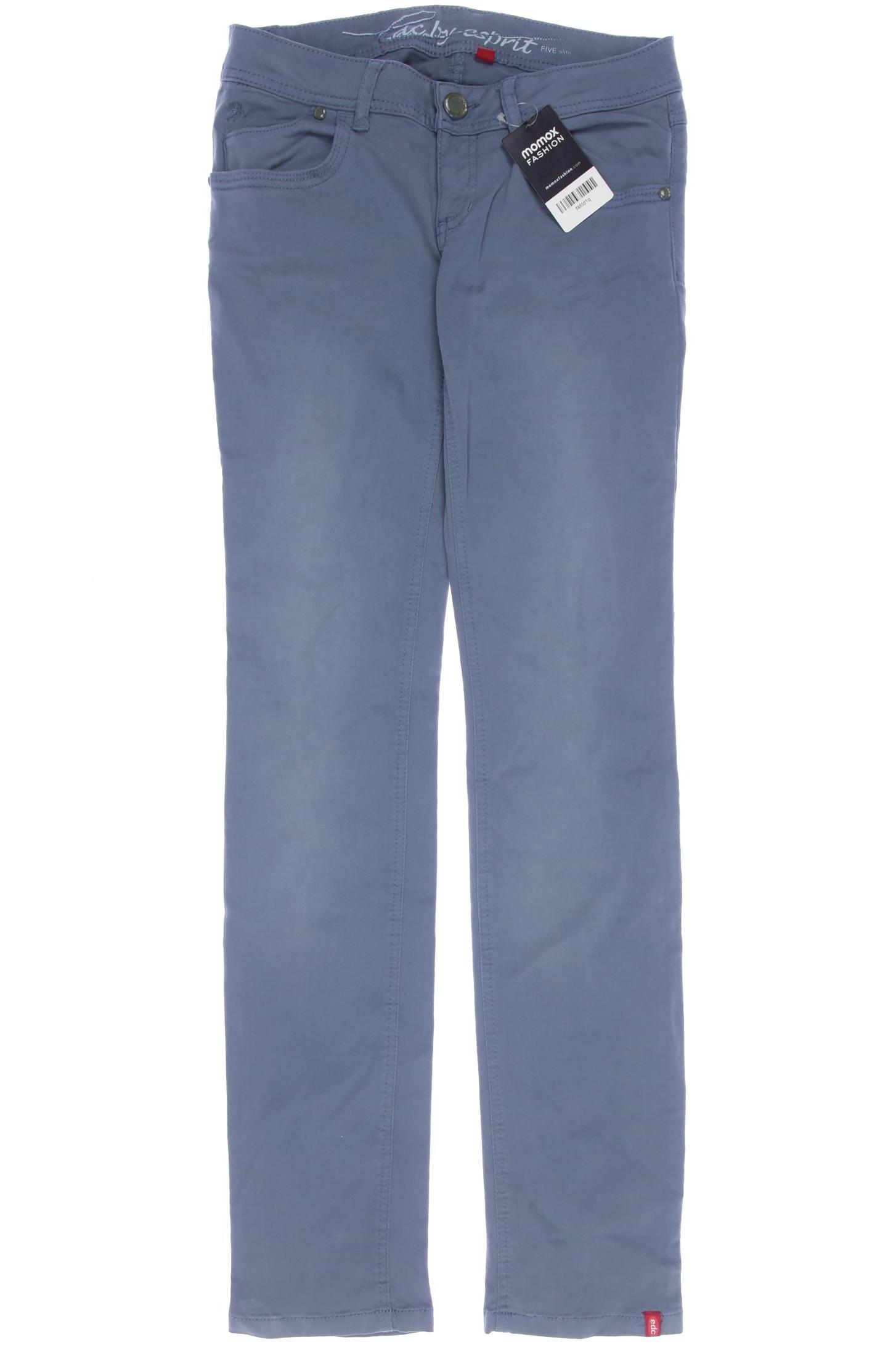 

edc by Esprit Damen Stoffhose, blau, Gr. 32