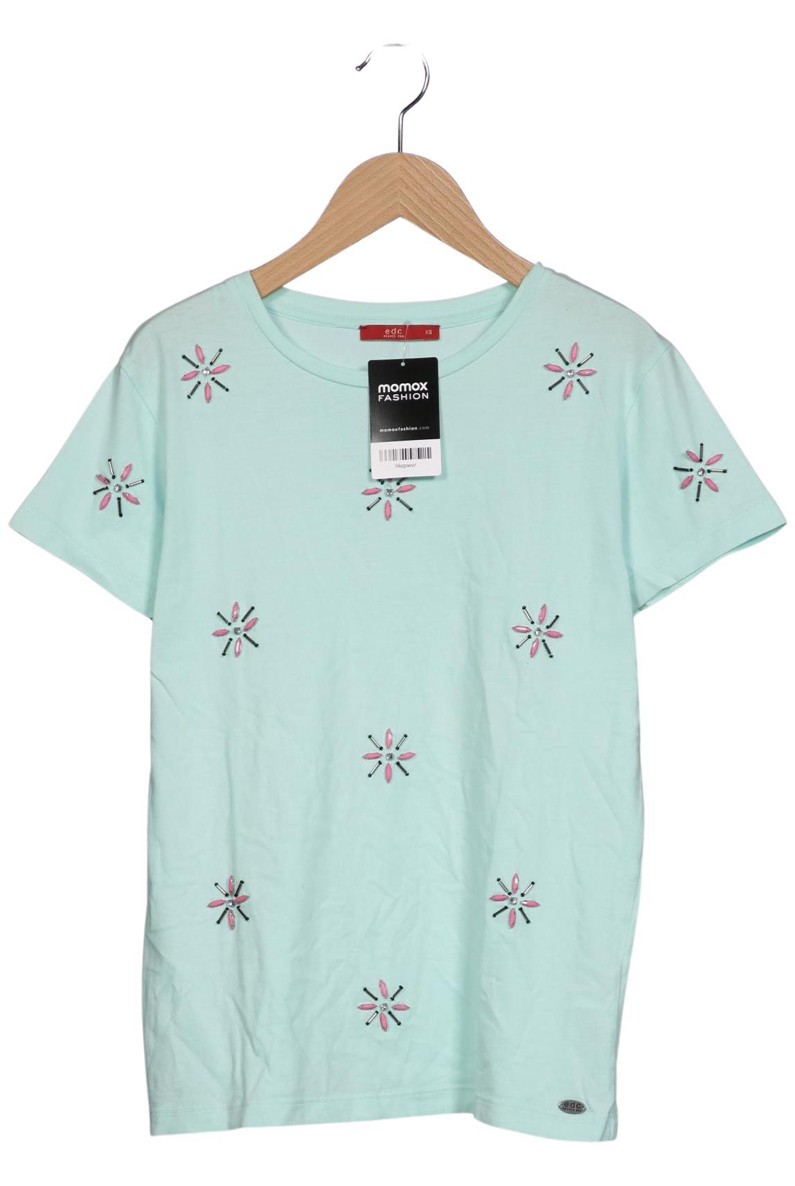 

edc by Esprit Damen T-Shirt, hellgrün, Gr. 34