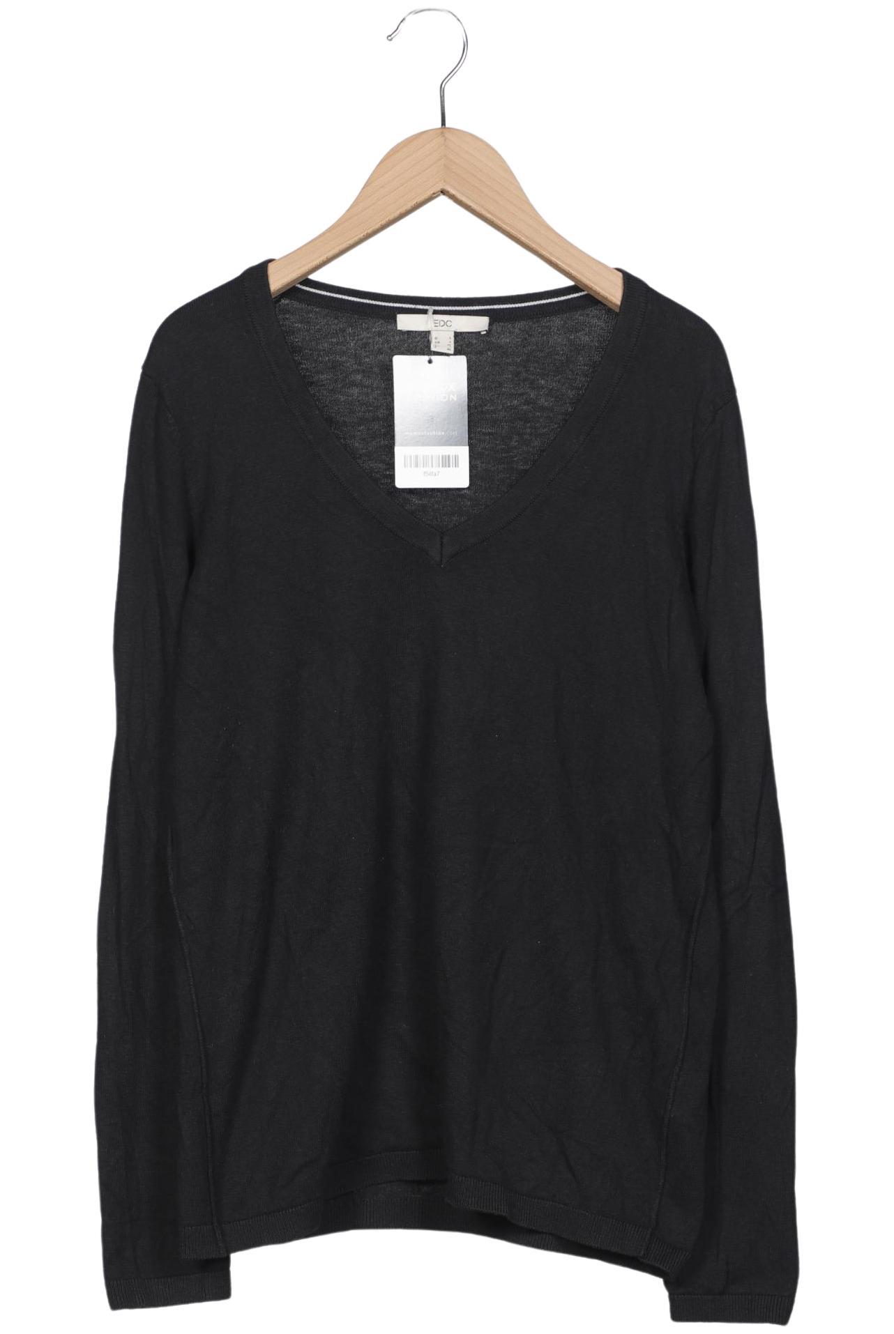 

edc by Esprit Damen Pullover, schwarz, Gr. 42