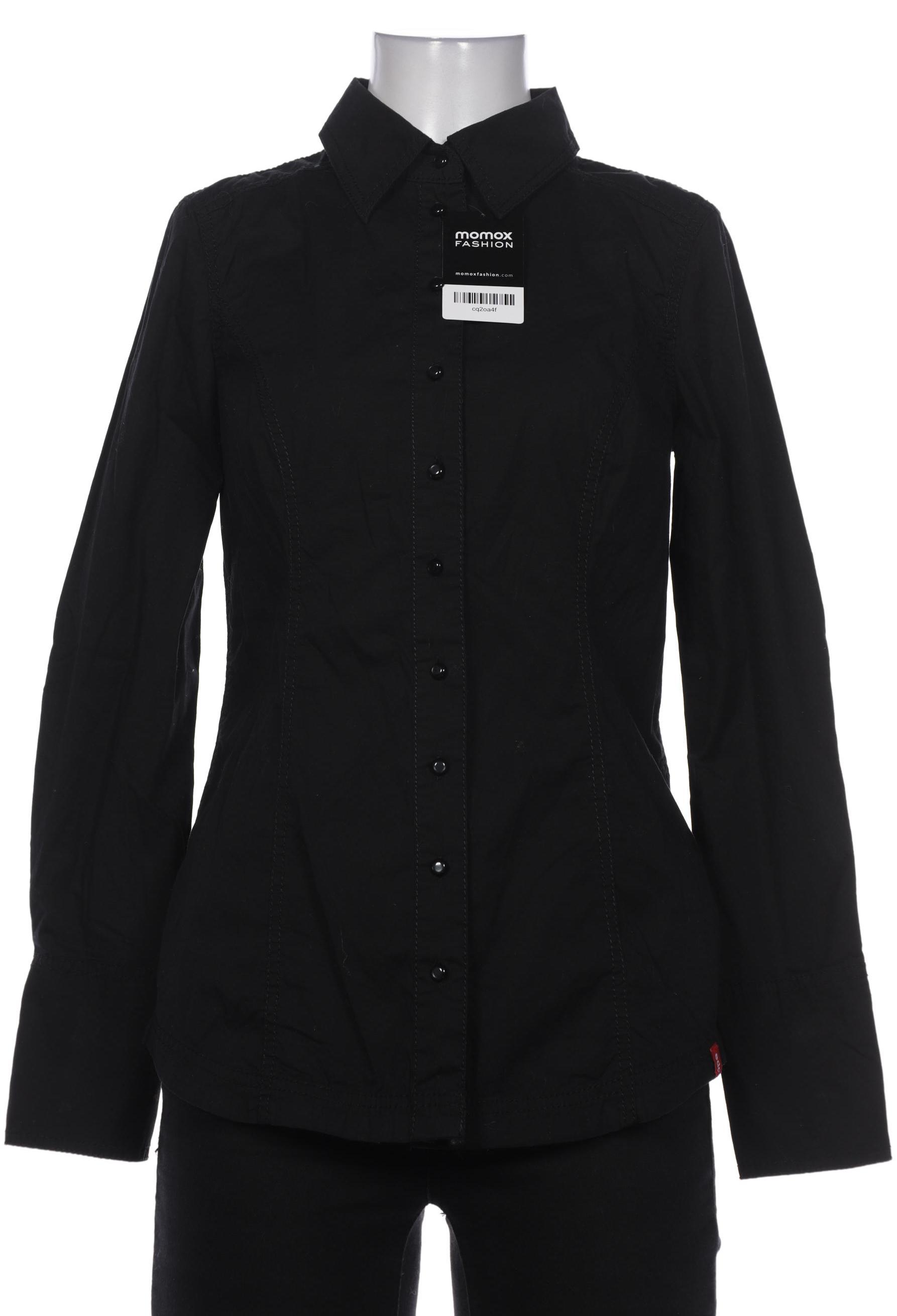 

edc by Esprit Damen Bluse, schwarz, Gr. 36