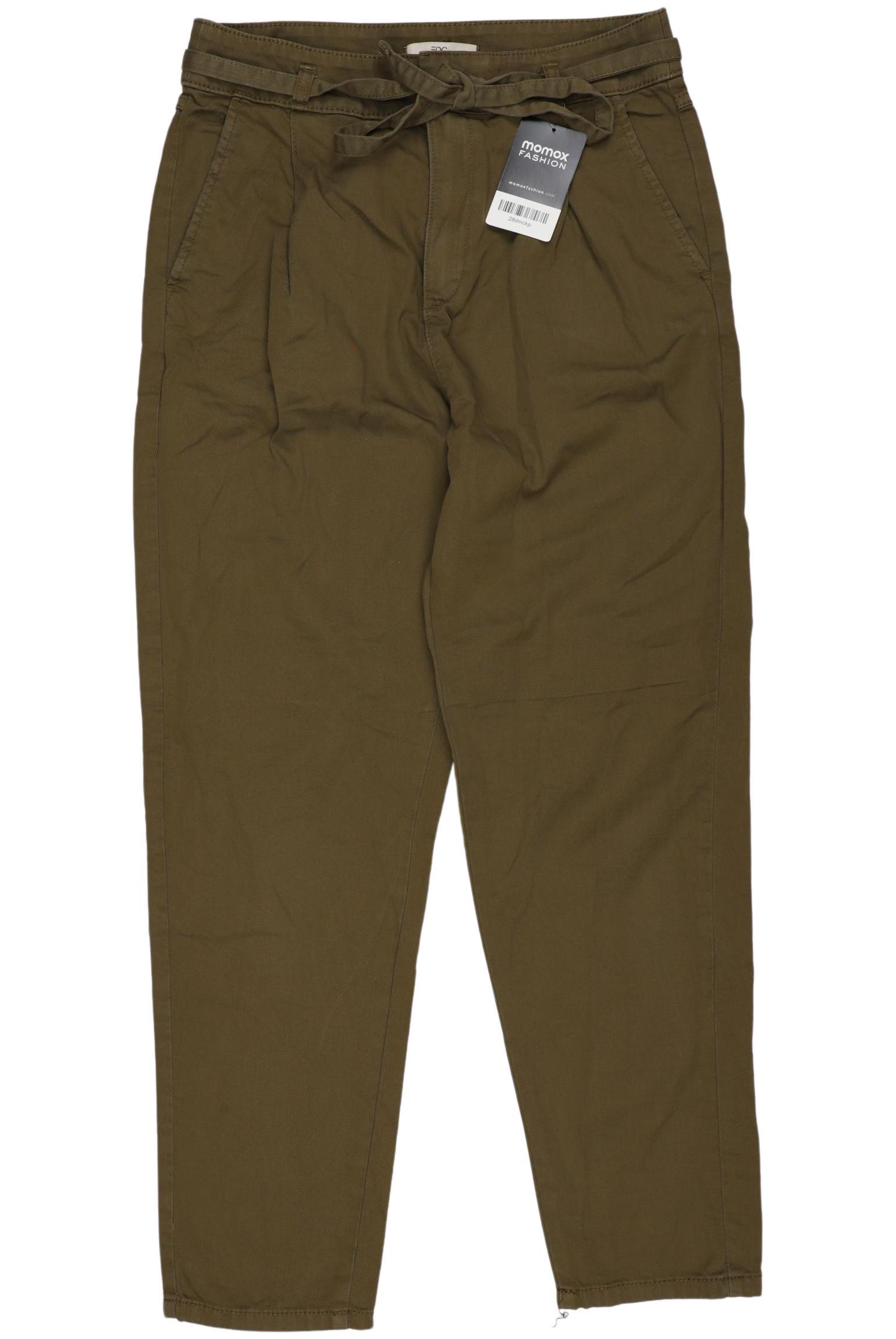 

edc by Esprit Damen Stoffhose, grün, Gr. 34