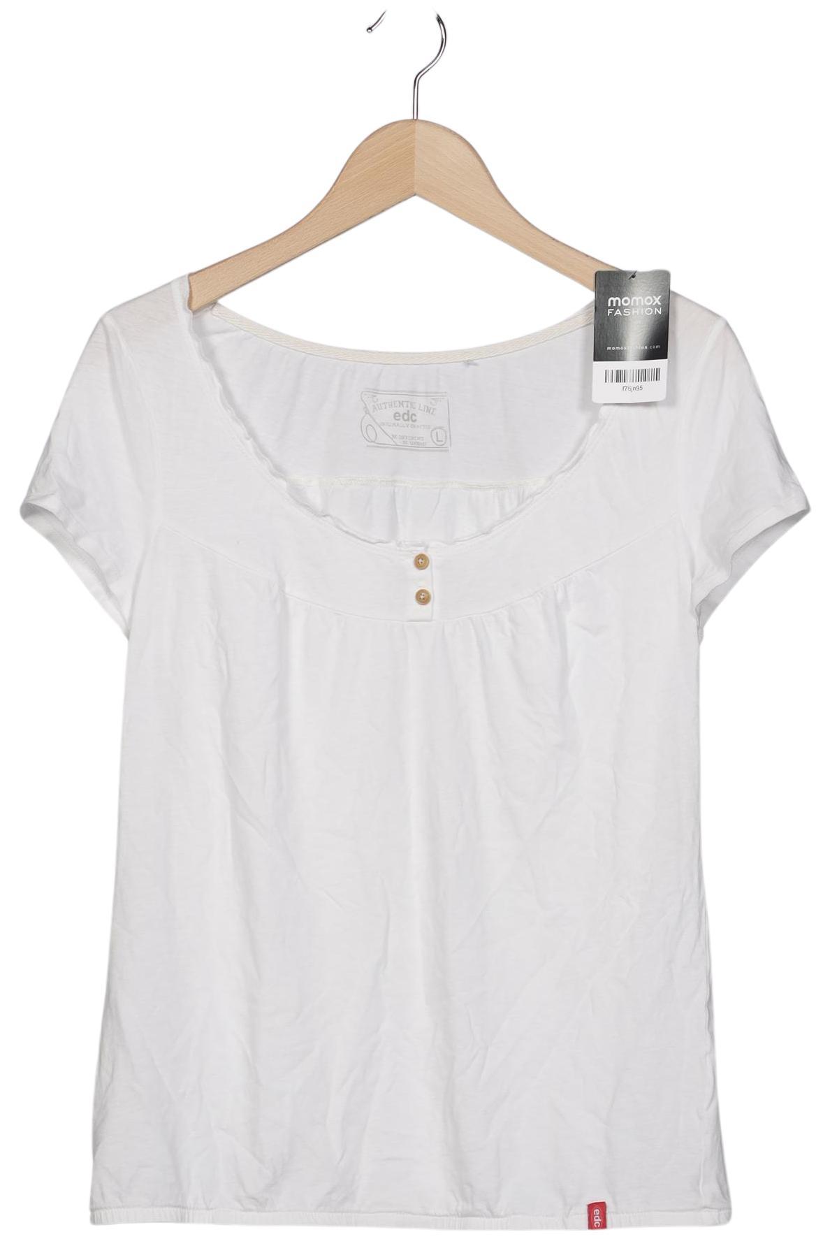 

edc by Esprit Damen T-Shirt, weiß, Gr. 42