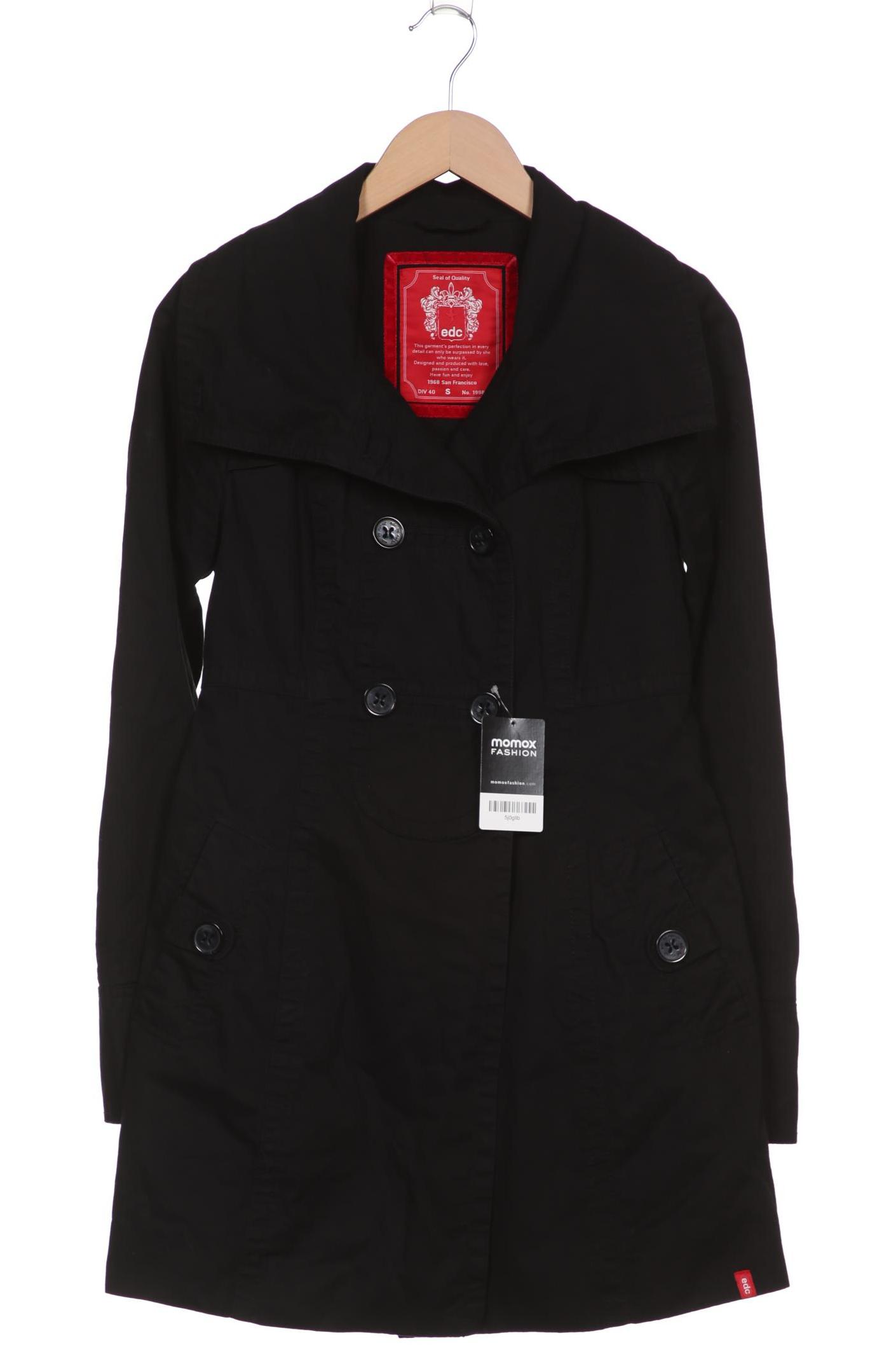 

edc by Esprit Damen Mantel, schwarz, Gr. 36