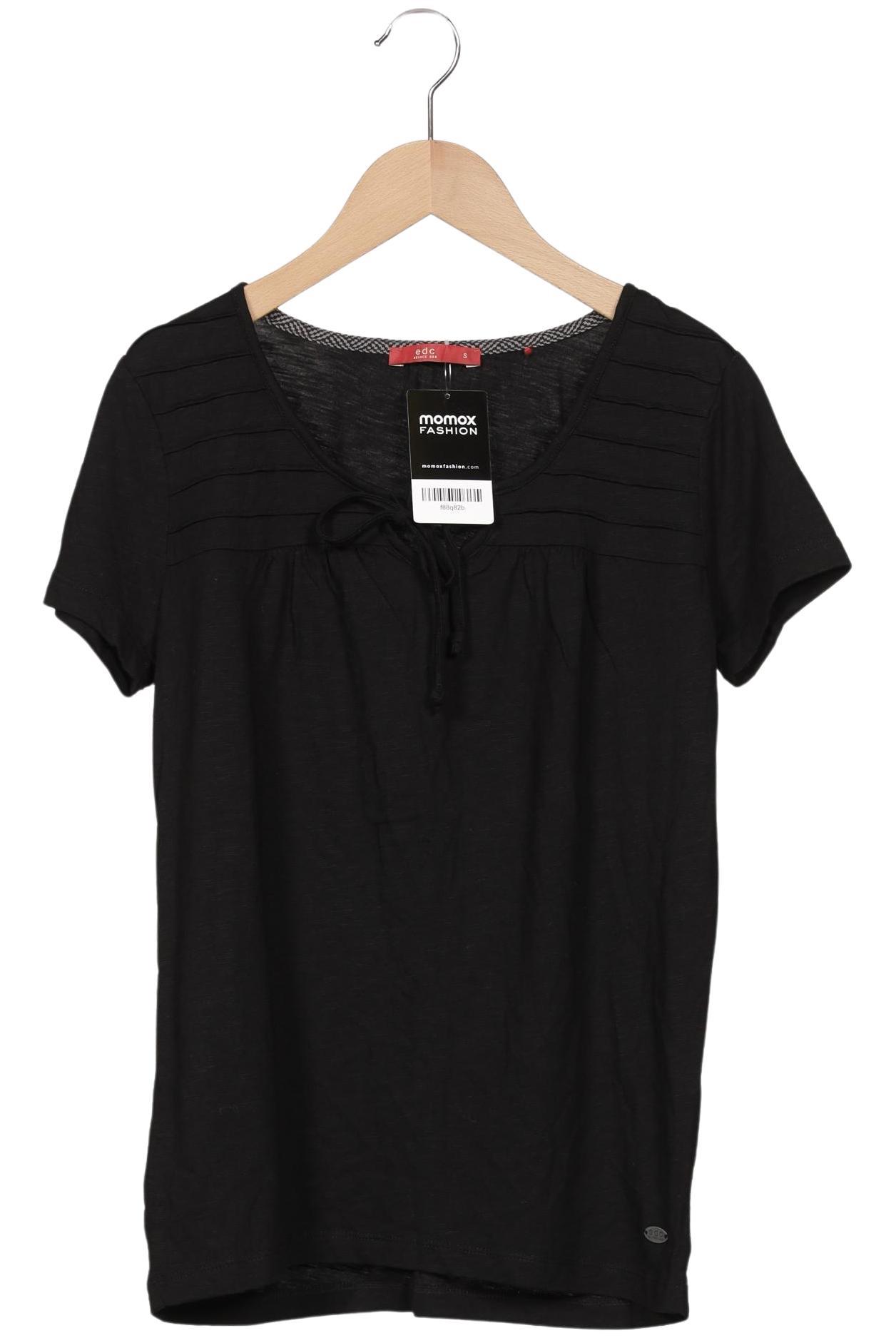 

edc by Esprit Damen T-Shirt, schwarz, Gr. 36