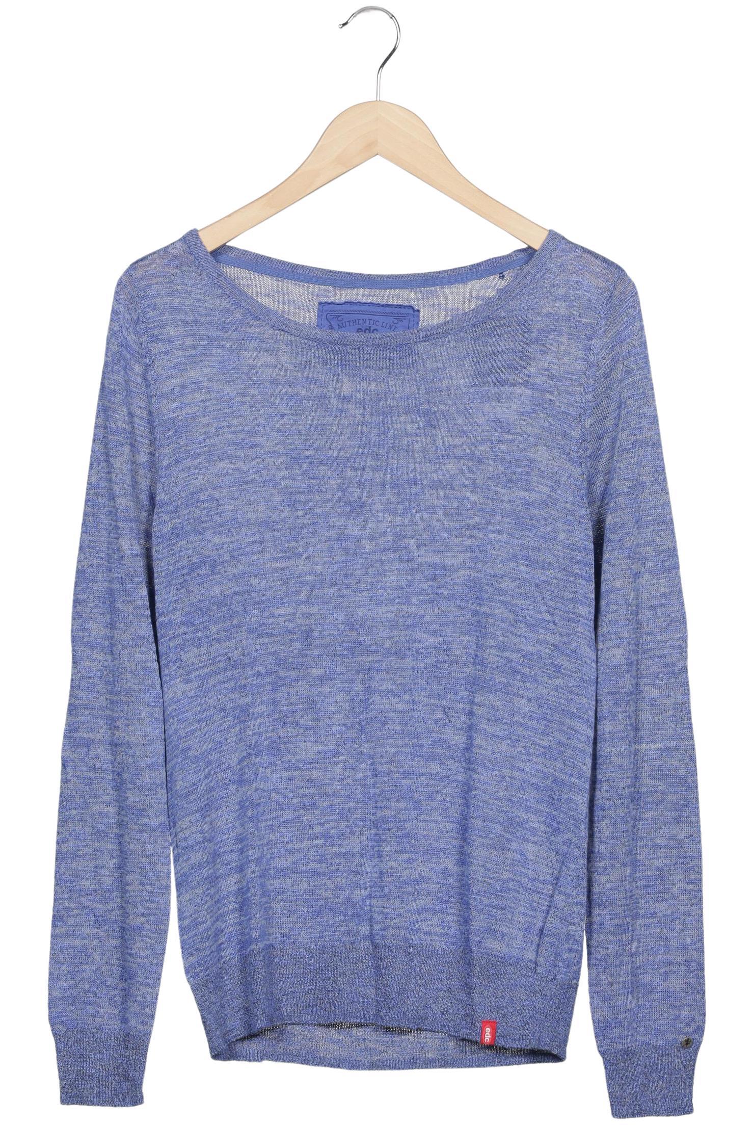 

edc by Esprit Damen Pullover, blau, Gr. 44