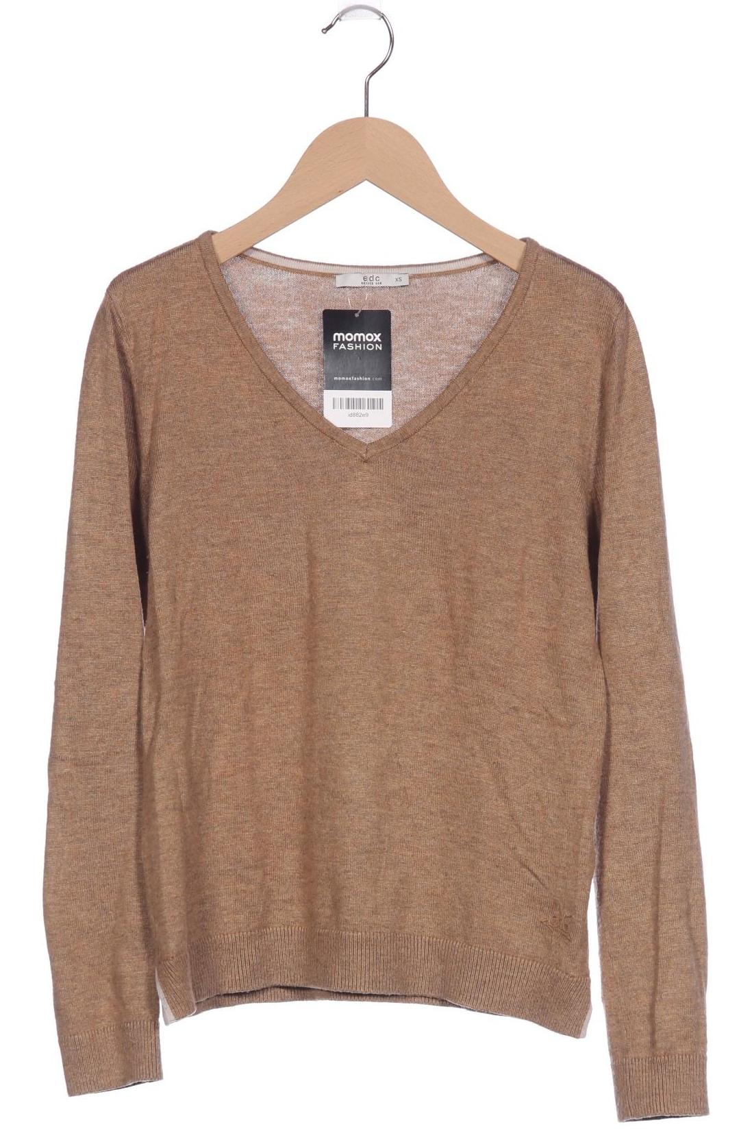 

edc by Esprit Damen Pullover, braun, Gr. 34