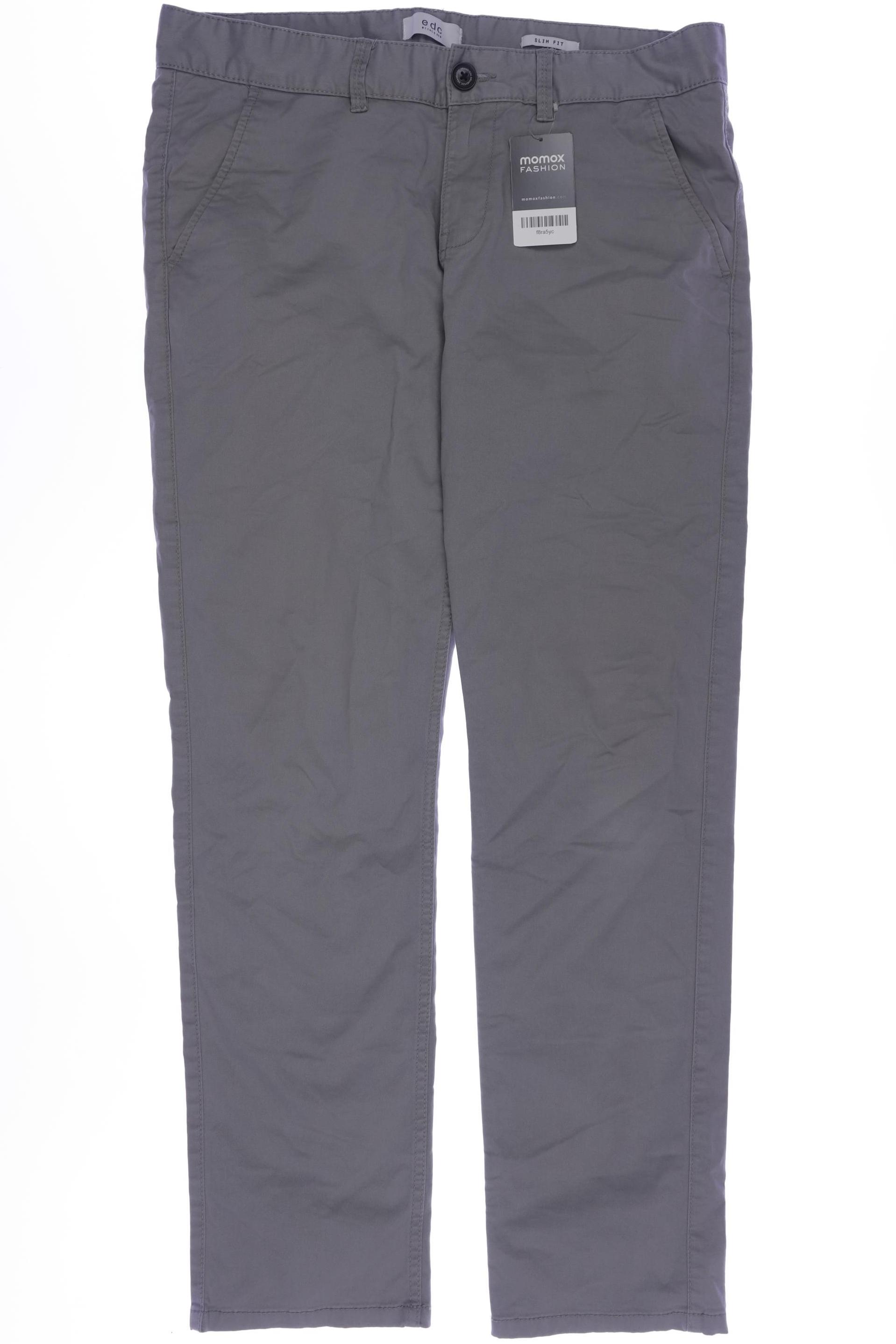 

edc by Esprit Herren Stoffhose, grau, Gr. 33