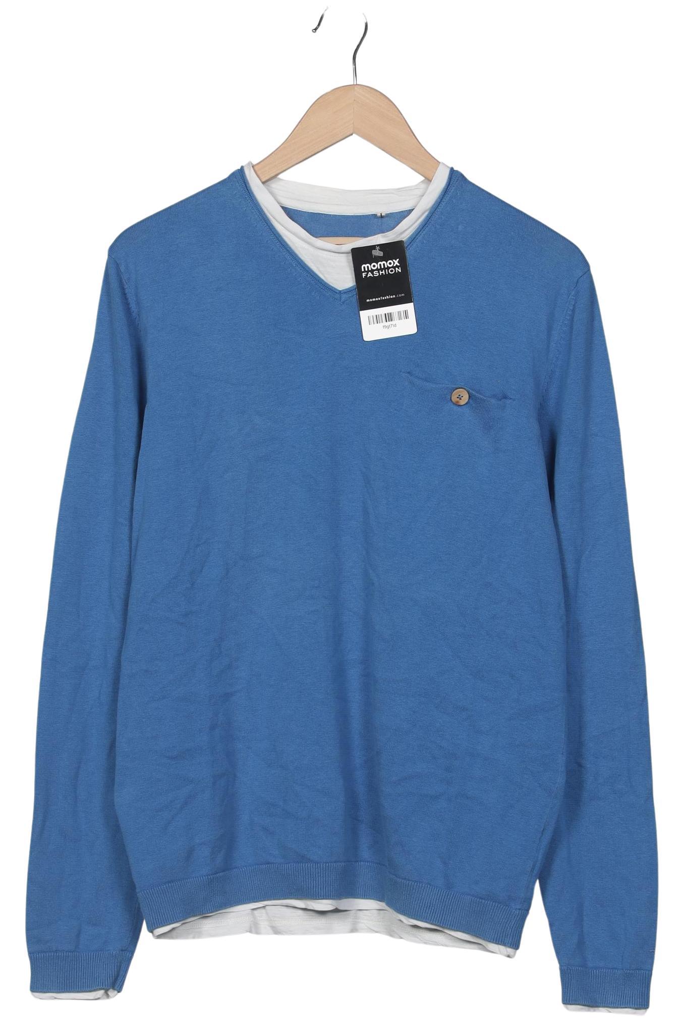 

edc by Esprit Herren Pullover, blau, Gr. 52
