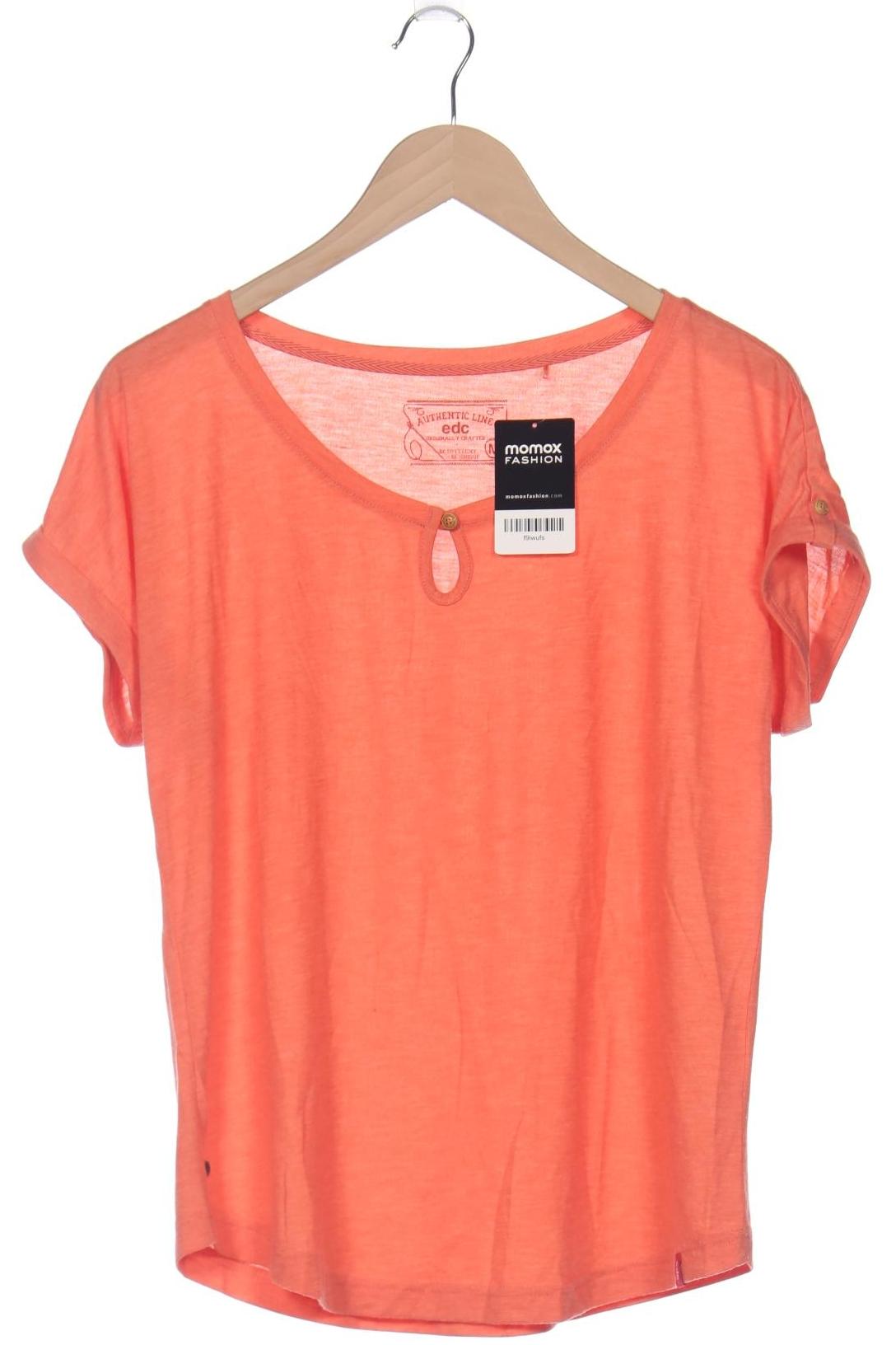 

edc by Esprit Damen T-Shirt, orange, Gr. 38