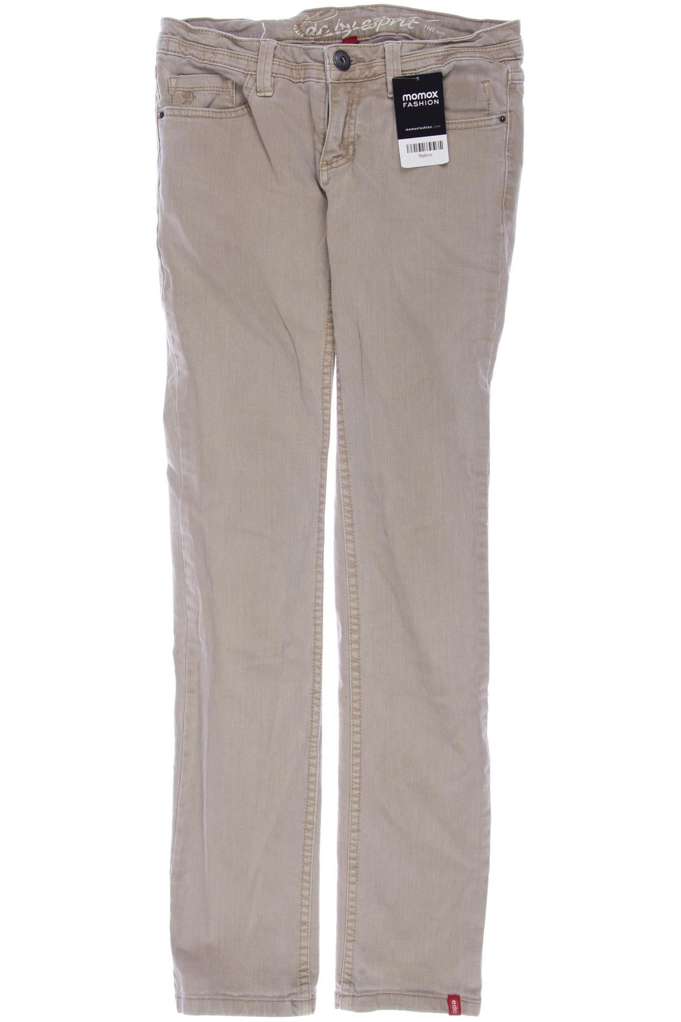 

edc by Esprit Damen Jeans, beige, Gr. 34