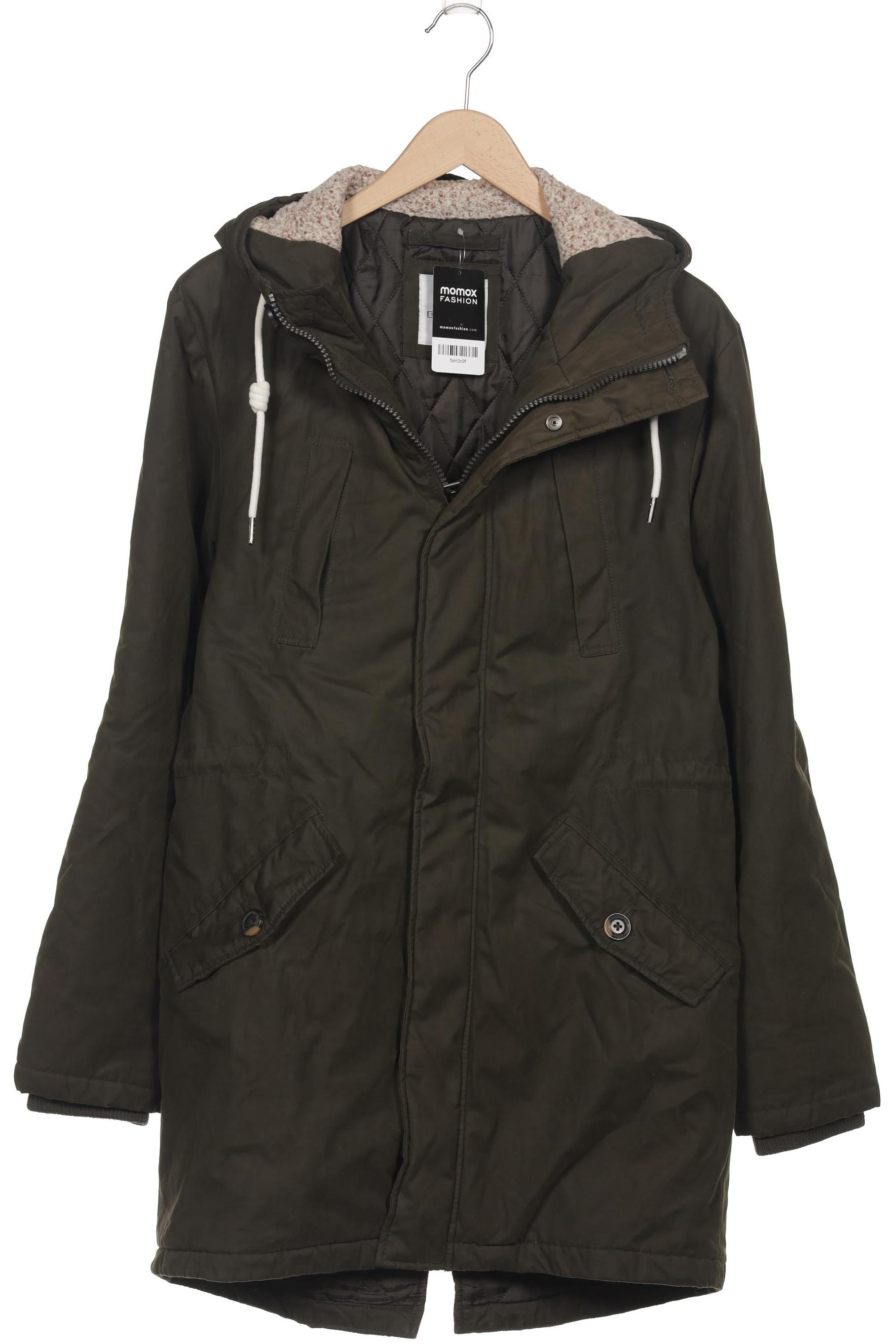 

edc by Esprit Herren Mantel, grün, Gr. 48