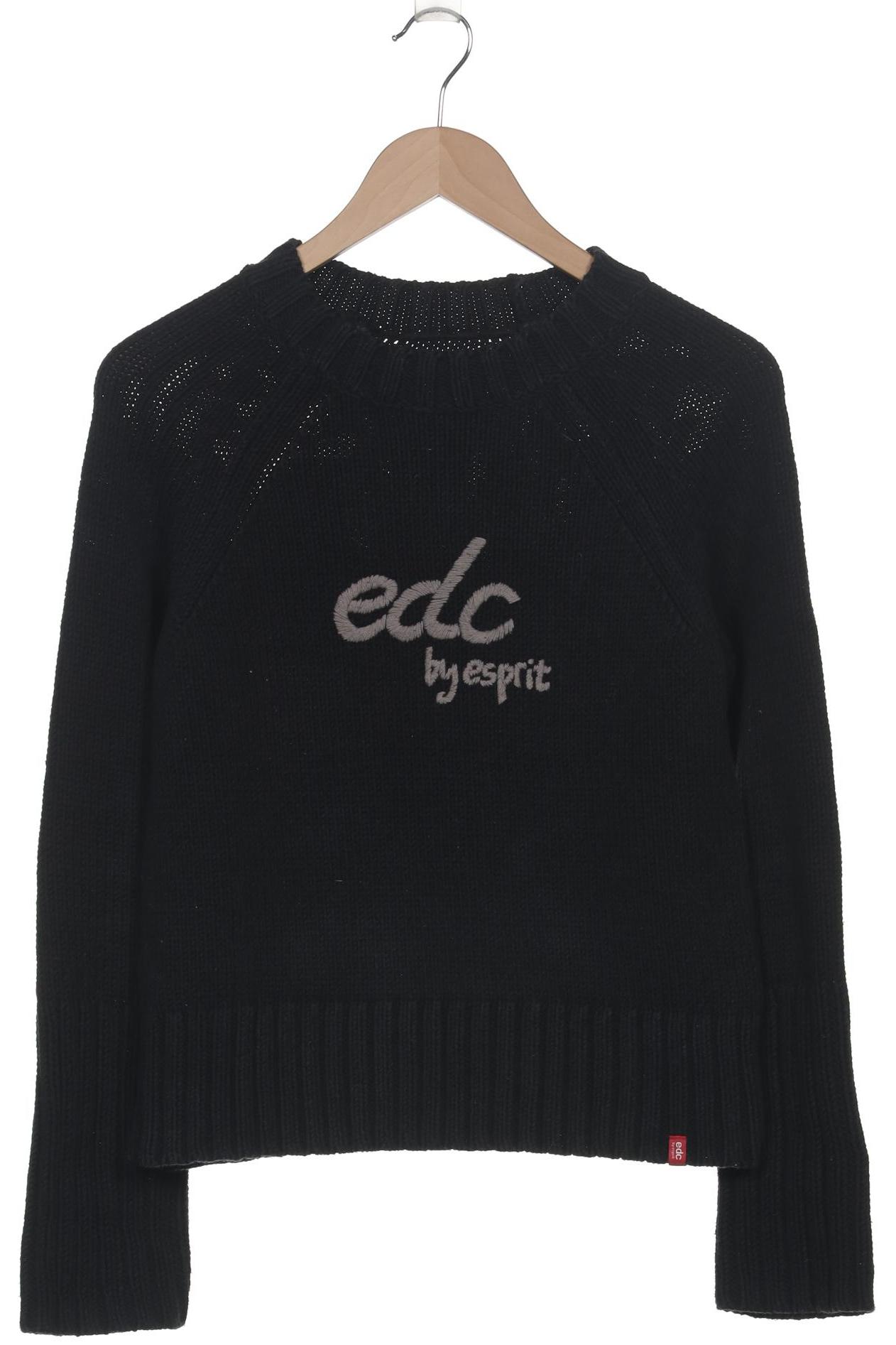 

edc by Esprit Damen Pullover, schwarz, Gr. 38
