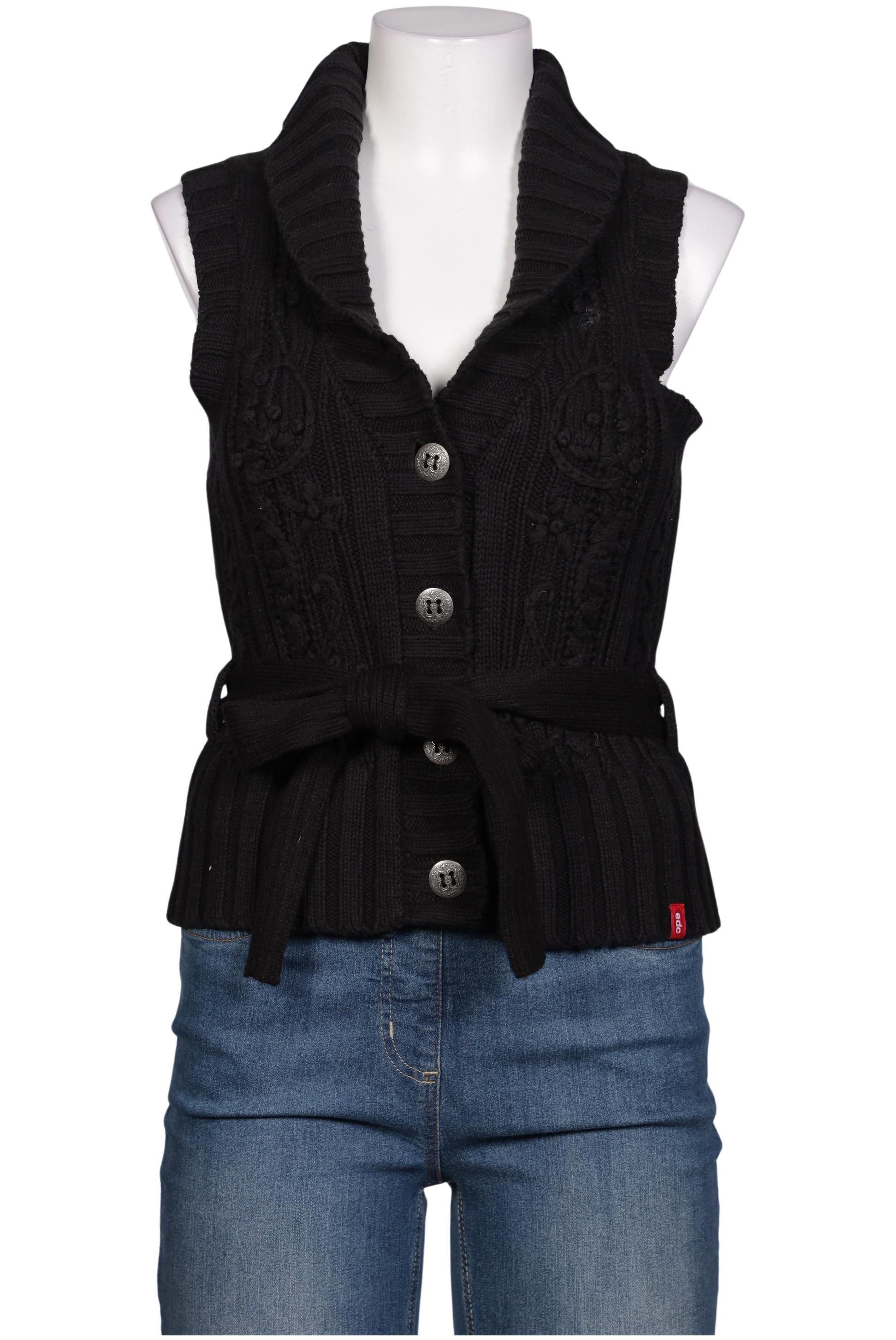 

edc by Esprit Damen Weste, schwarz, Gr. 36