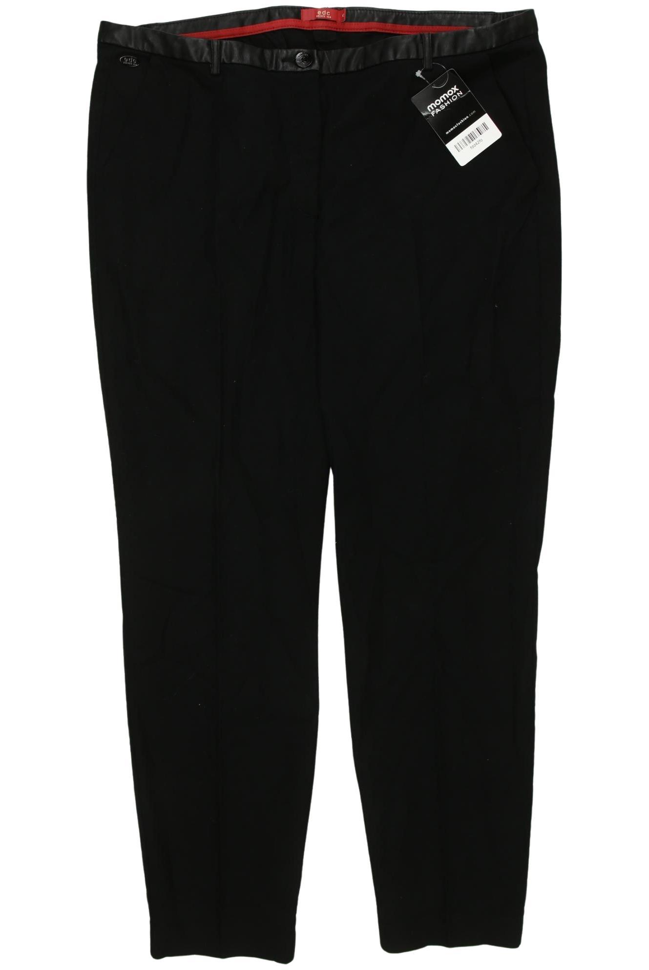 

edc by Esprit Damen Stoffhose, schwarz, Gr. 42