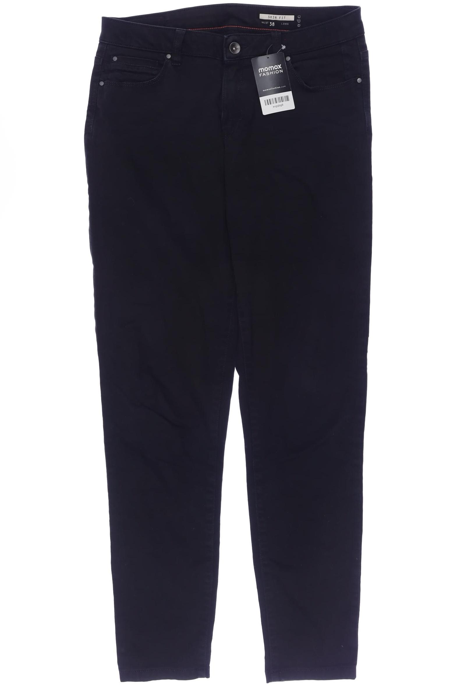 

edc by Esprit Damen Jeans, schwarz, Gr. 38