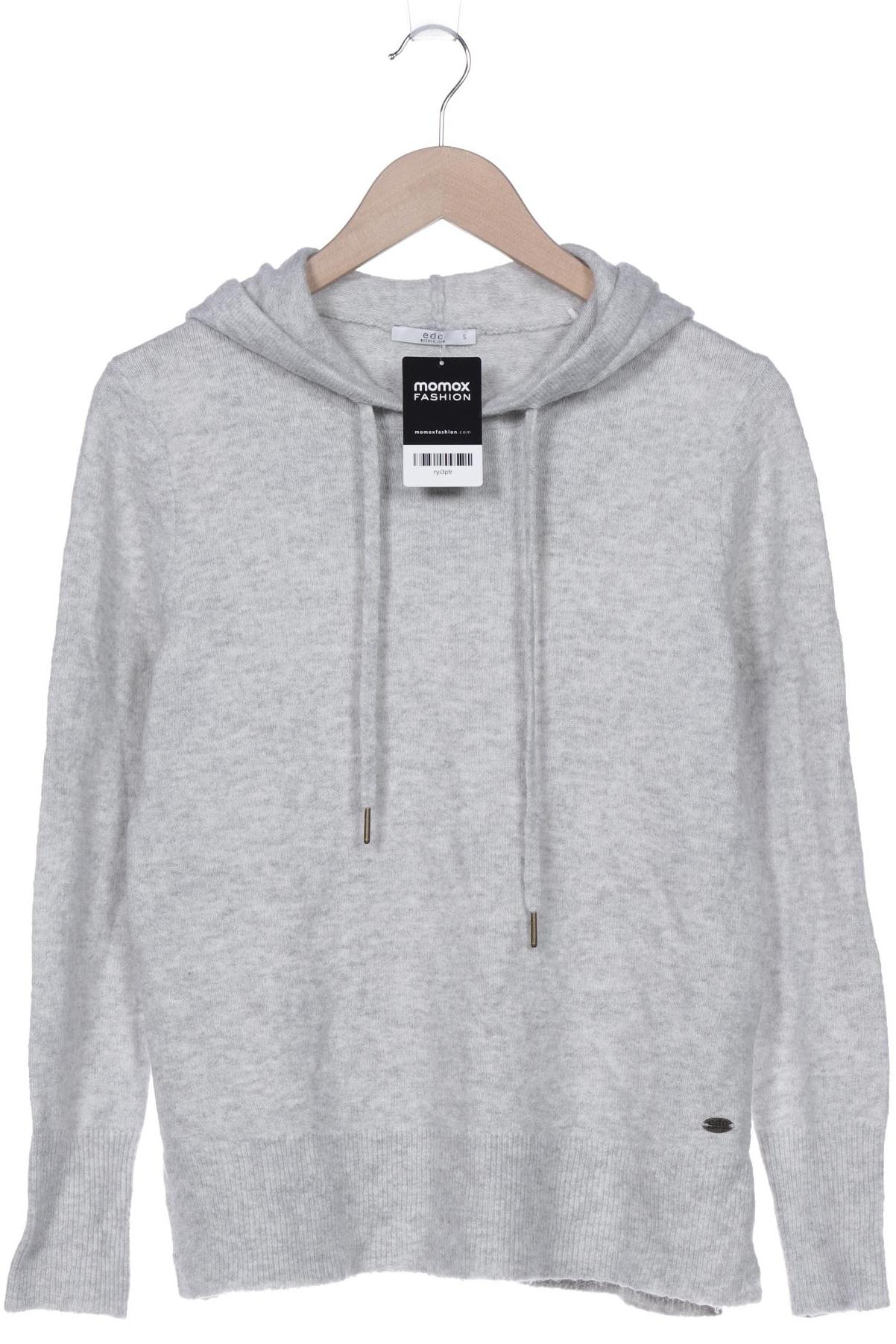 

edc by Esprit Damen Kapuzenpullover, grau, Gr. 36