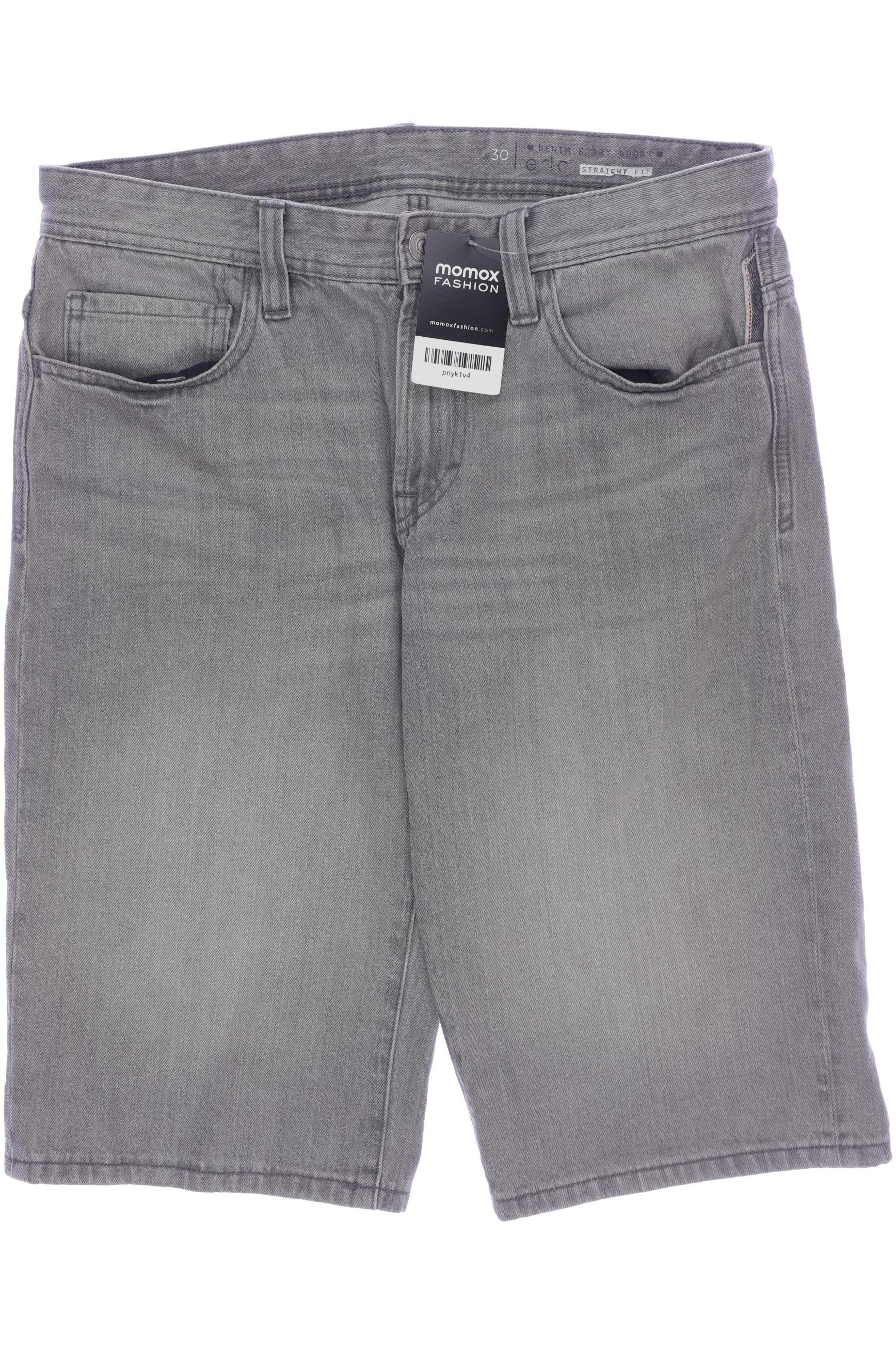 

edc by Esprit Herren Shorts, grau, Gr. 30