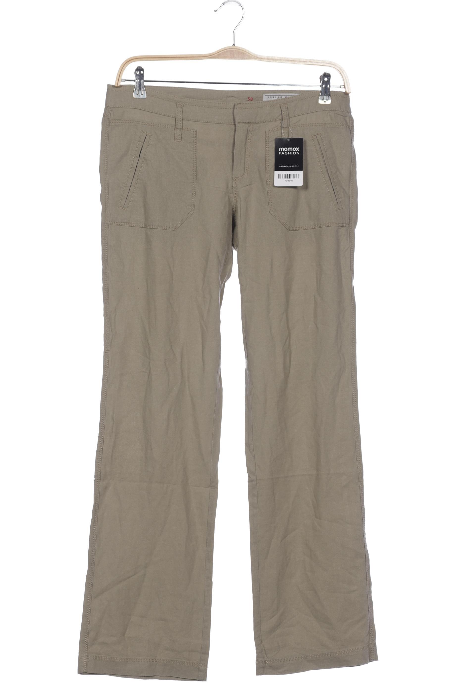 

edc by Esprit Damen Stoffhose, grün, Gr. 38
