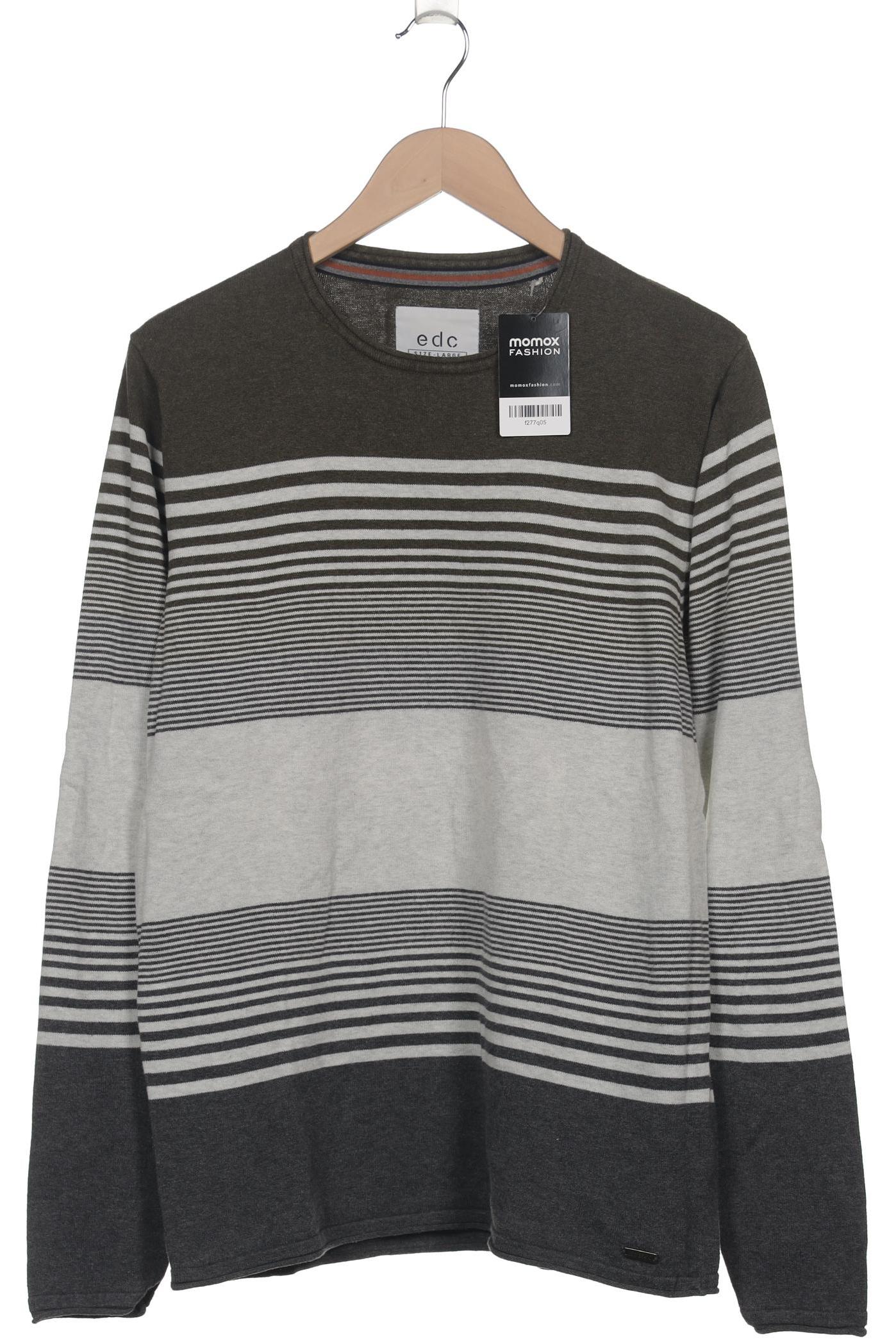 

edc by Esprit Herren Pullover, grau, Gr. 52