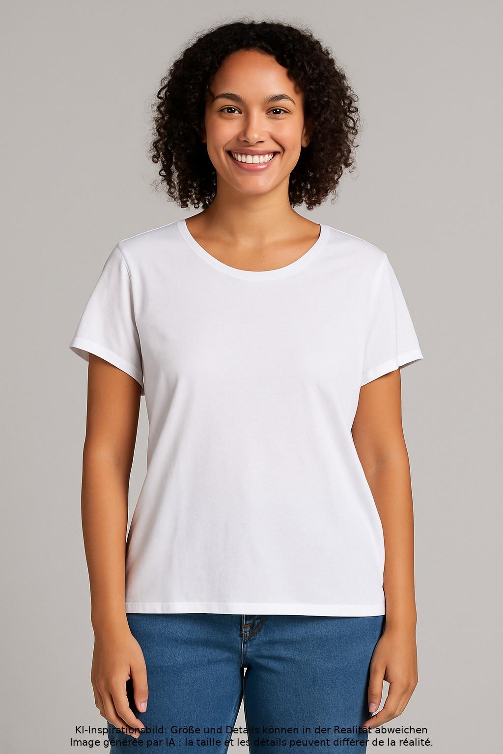 

edc by Esprit Damen T-Shirt, weiß, Gr. 42