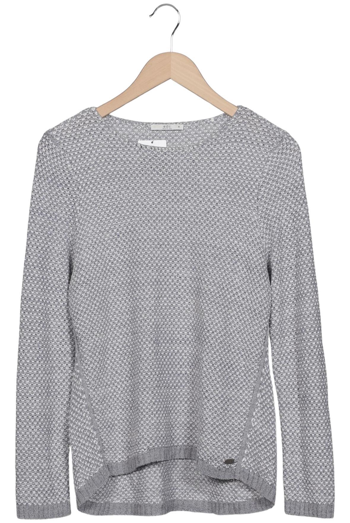 

edc by Esprit Damen Pullover, grau, Gr. 38
