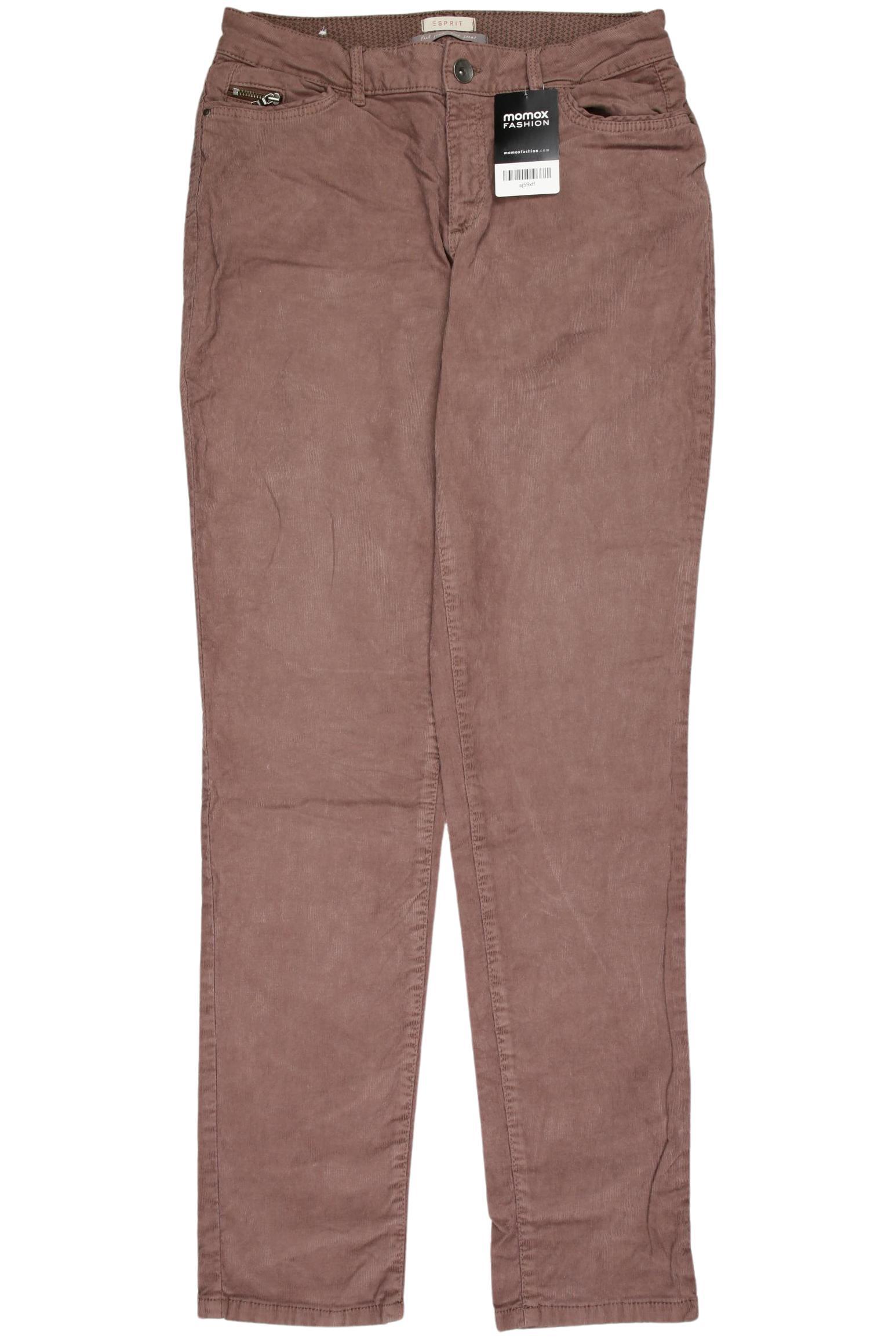 

edc by Esprit Damen Stoffhose, braun, Gr. 34