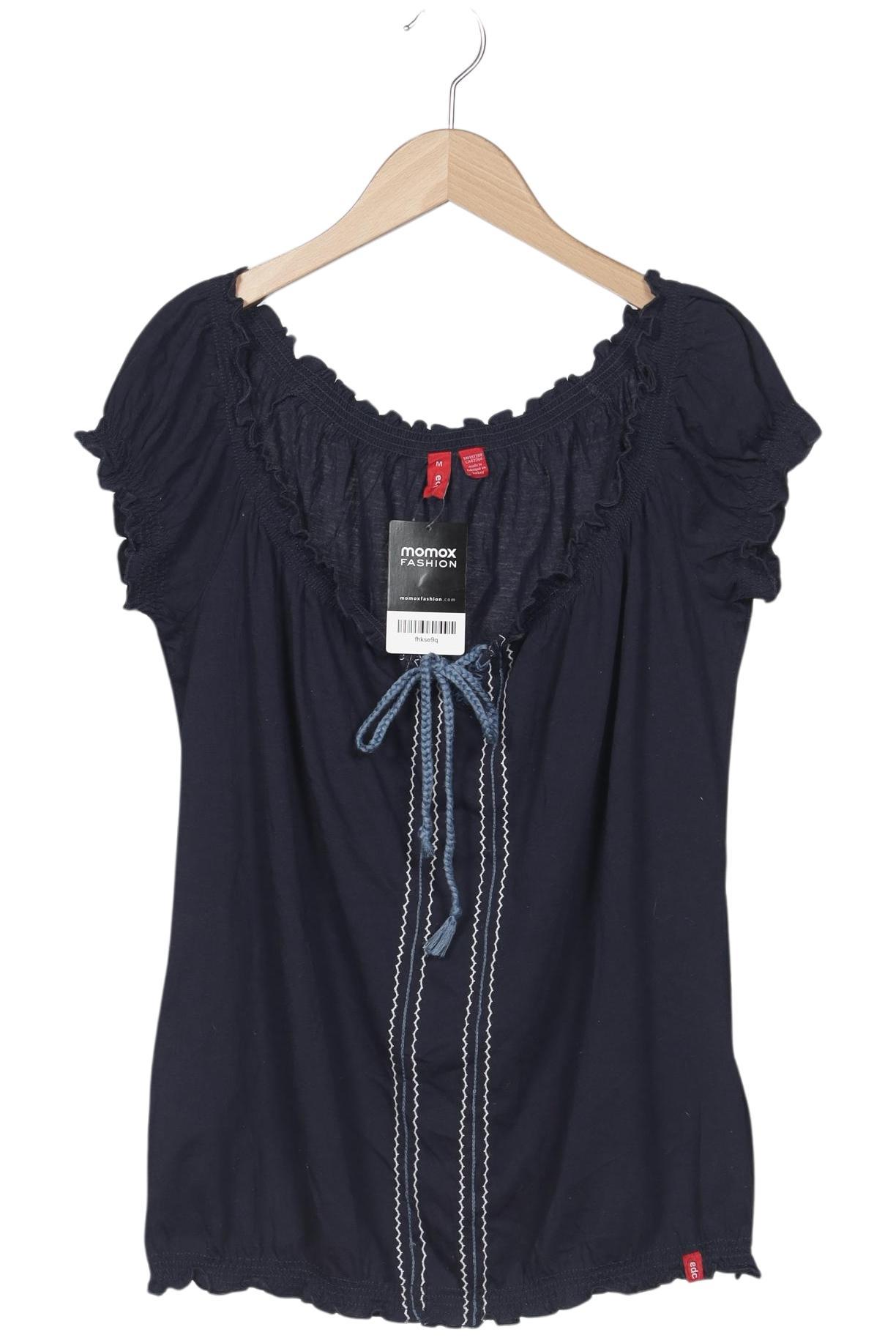 

edc by Esprit Damen T-Shirt, marineblau, Gr. 38