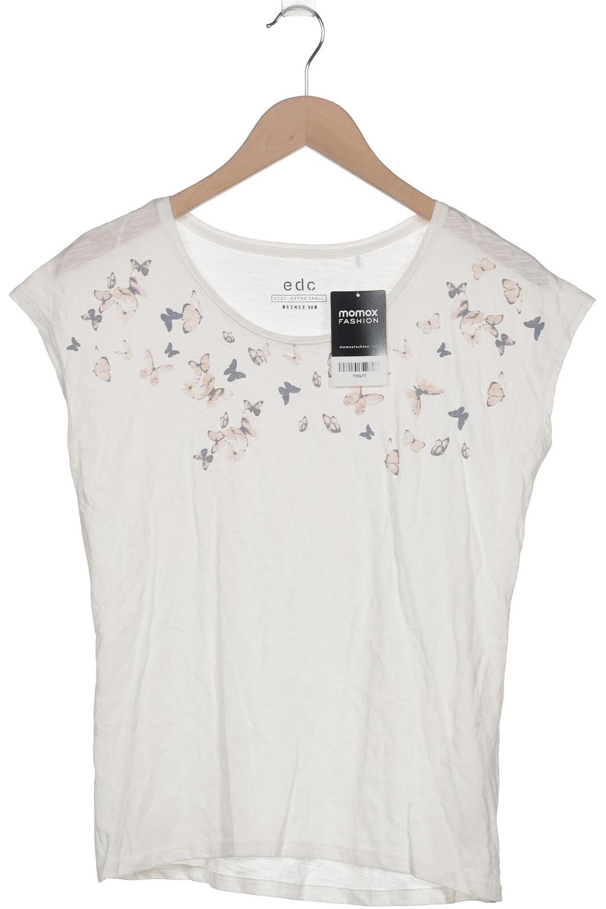 

edc by Esprit Damen T-Shirt, cremeweiß, Gr. 34