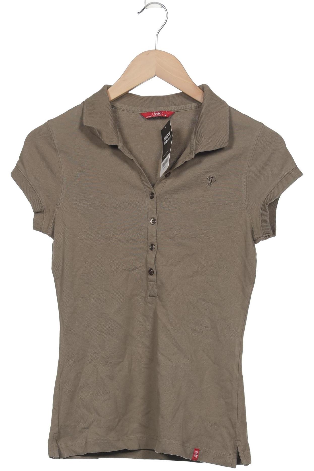 

edc by Esprit Damen Poloshirt, braun, Gr. 38