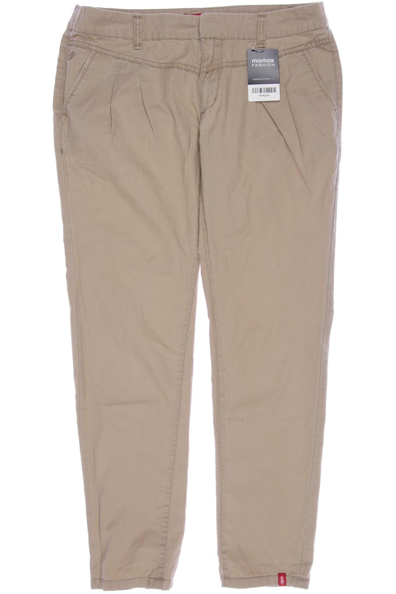 

edc by Esprit Damen Stoffhose, beige