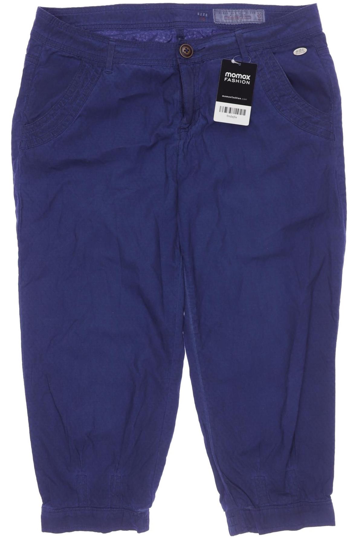 

edc by Esprit Damen Stoffhose, marineblau, Gr. 38