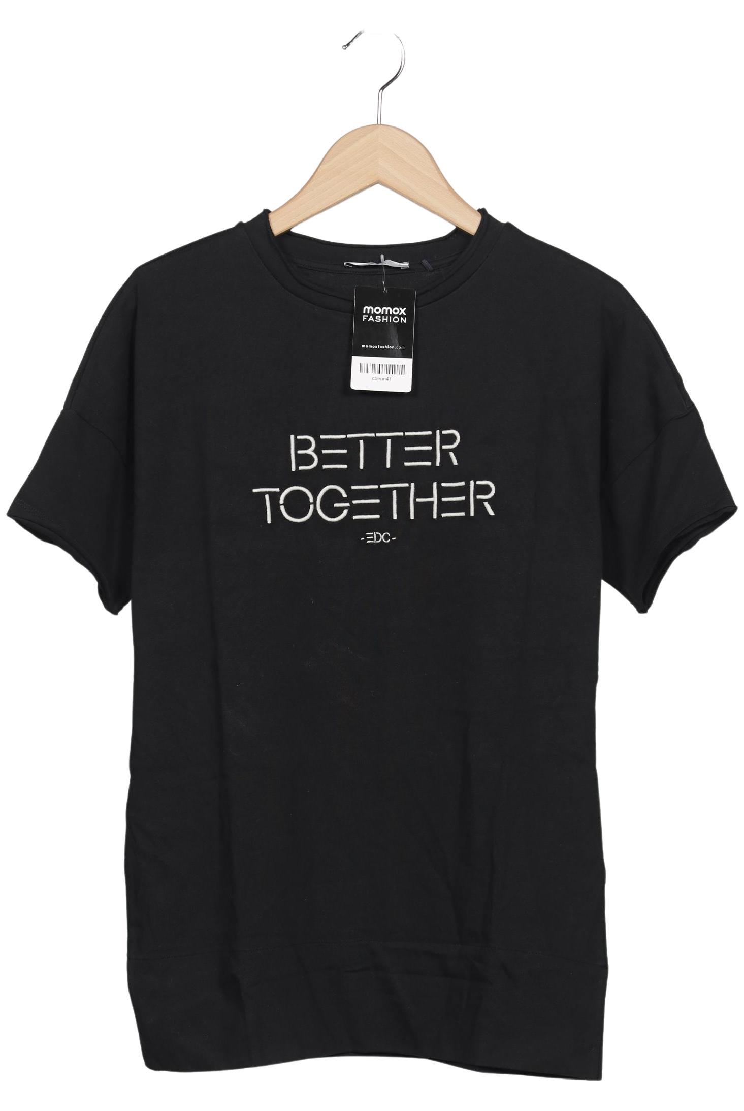 

edc by Esprit Damen T-Shirt, schwarz, Gr. 42