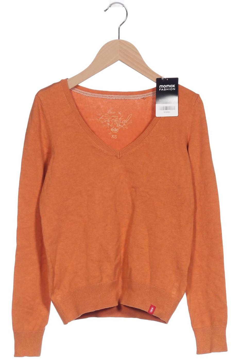 

edc by Esprit Damen Pullover, orange, Gr. 34