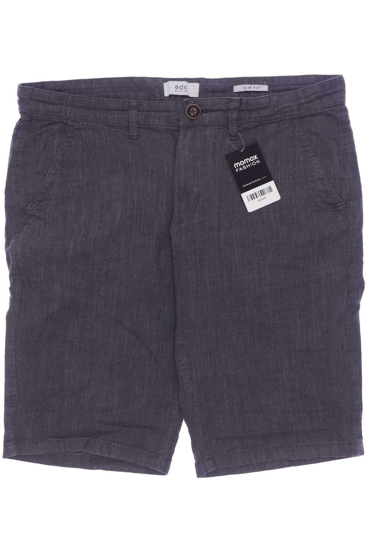 

edc by Esprit Herren Shorts, grau, Gr. 32