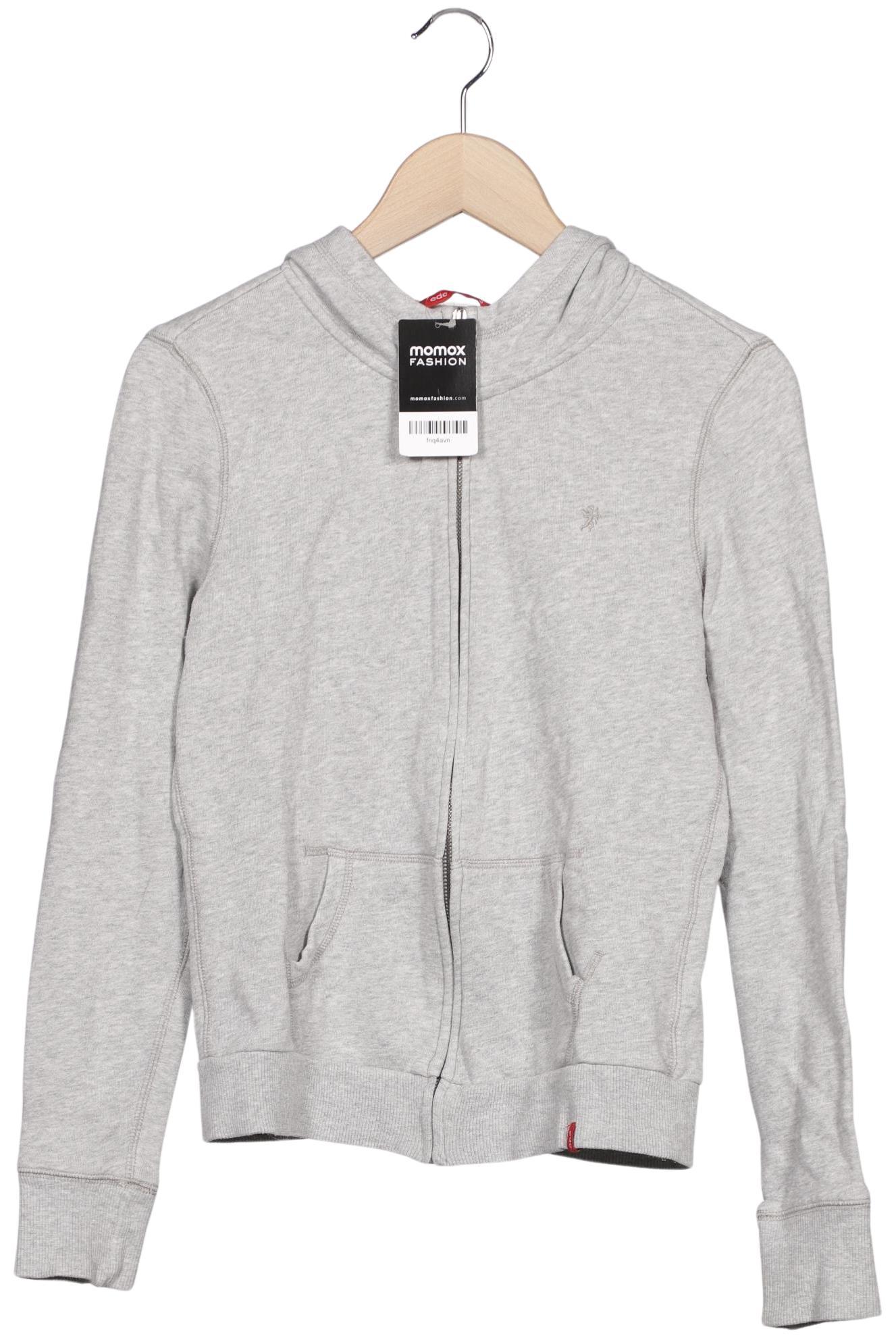 

edc by Esprit Damen Kapuzenpullover, grau, Gr. 36
