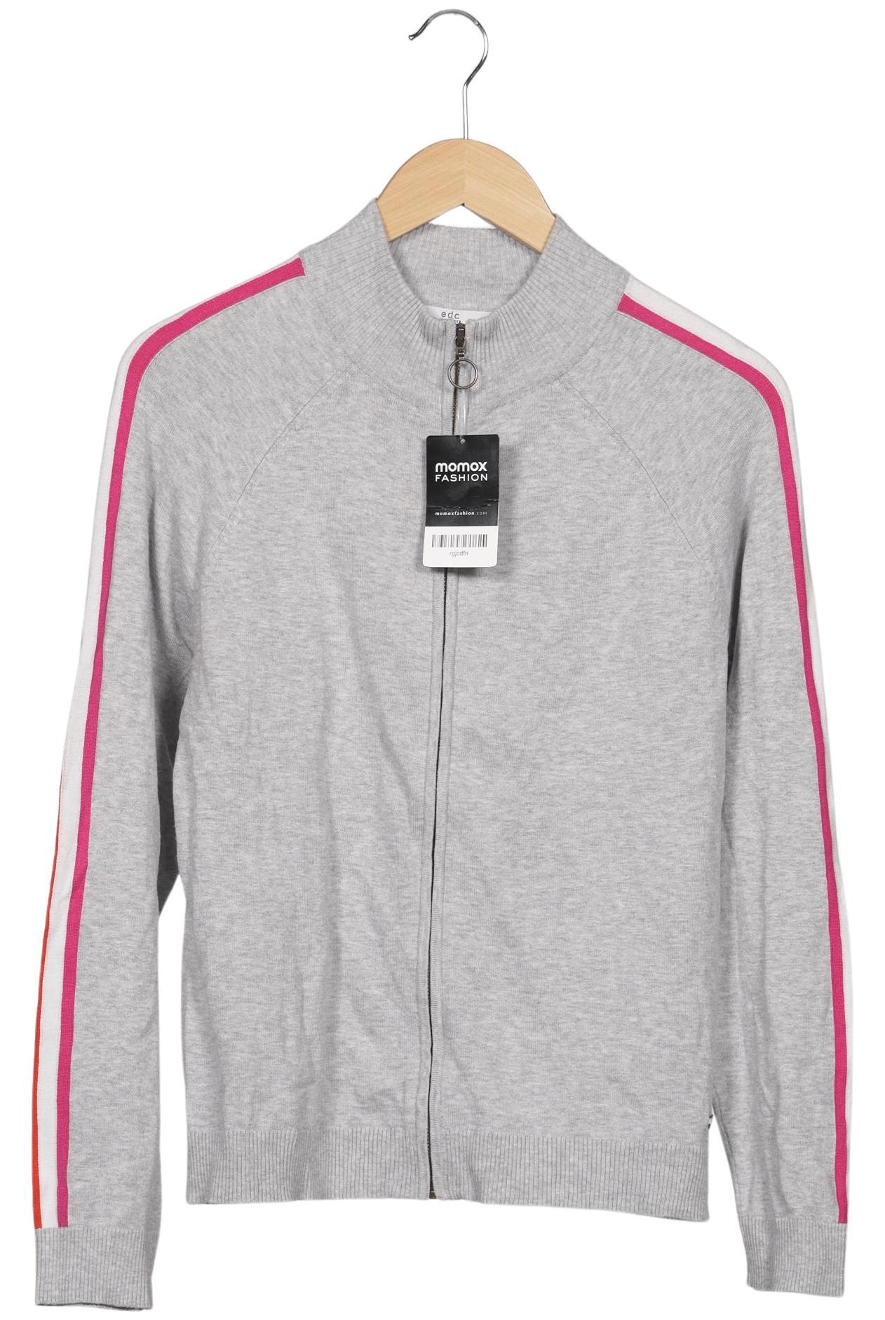 

edc by Esprit Damen Strickjacke, grau, Gr. 36